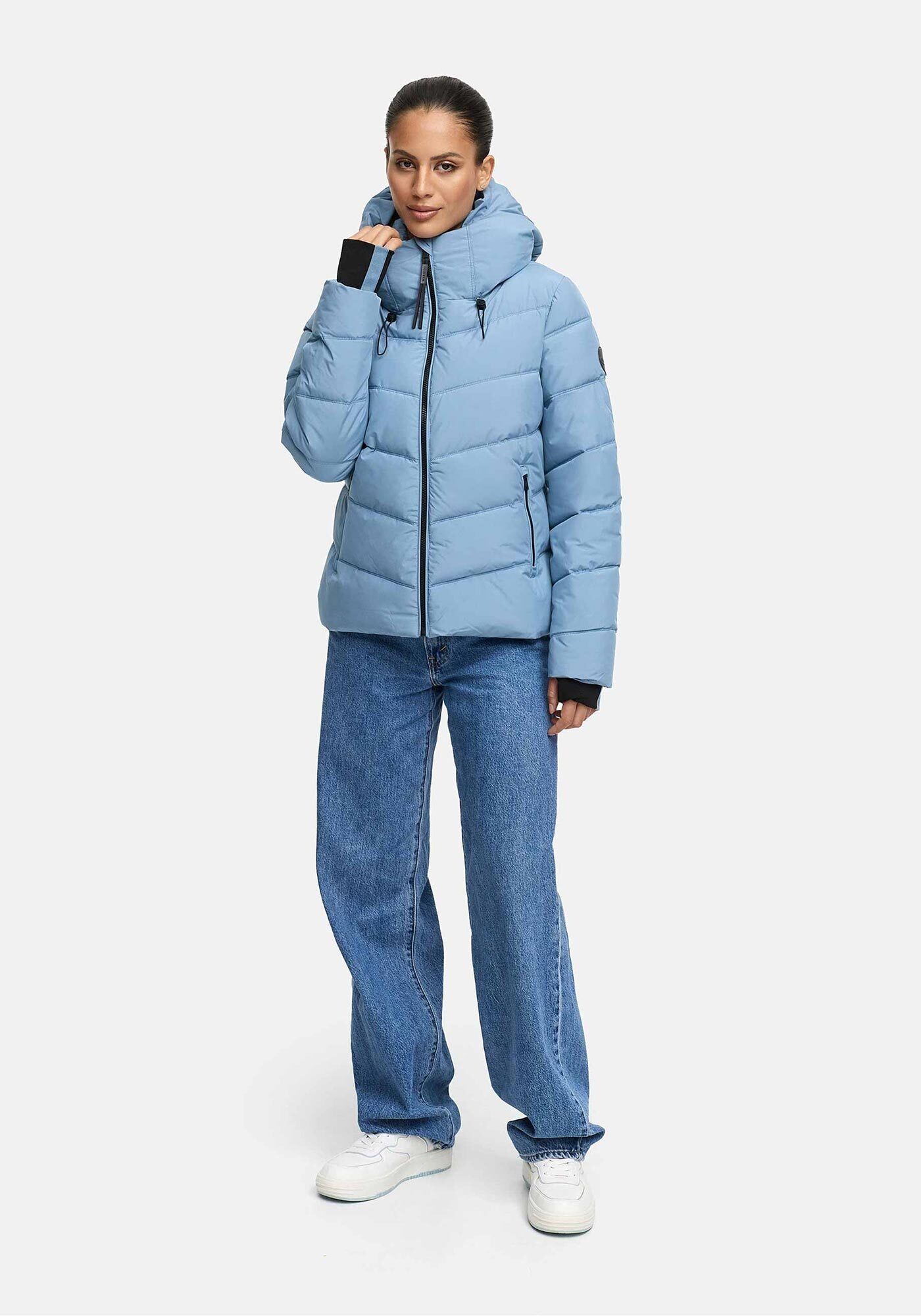 Marikoo Winterjacke »Yukanii«, Ärmelbündchen mit Daumenloch