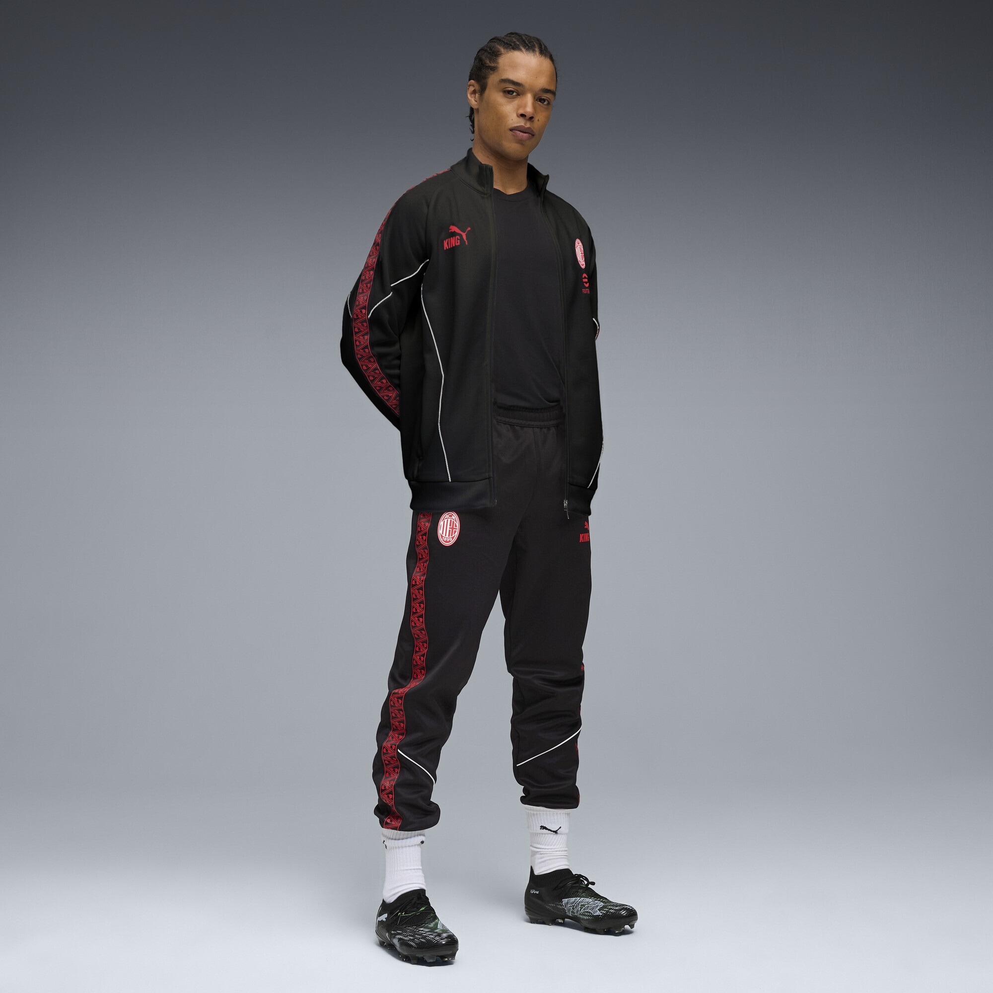 PUMA Sweatjacke »AC Milan KING Anthem Jacke Herren«