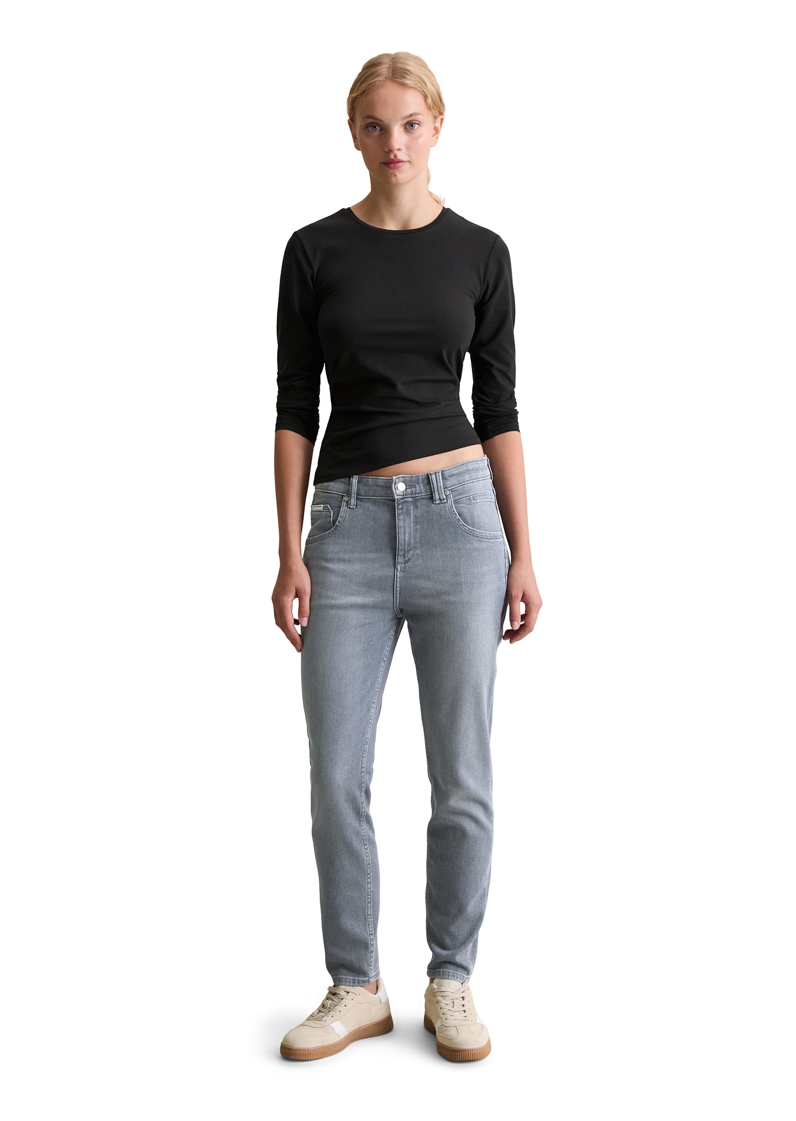 Marc O'Polo DENIM Boyfriend-Jeans »aus grauem Stretch-Denim«