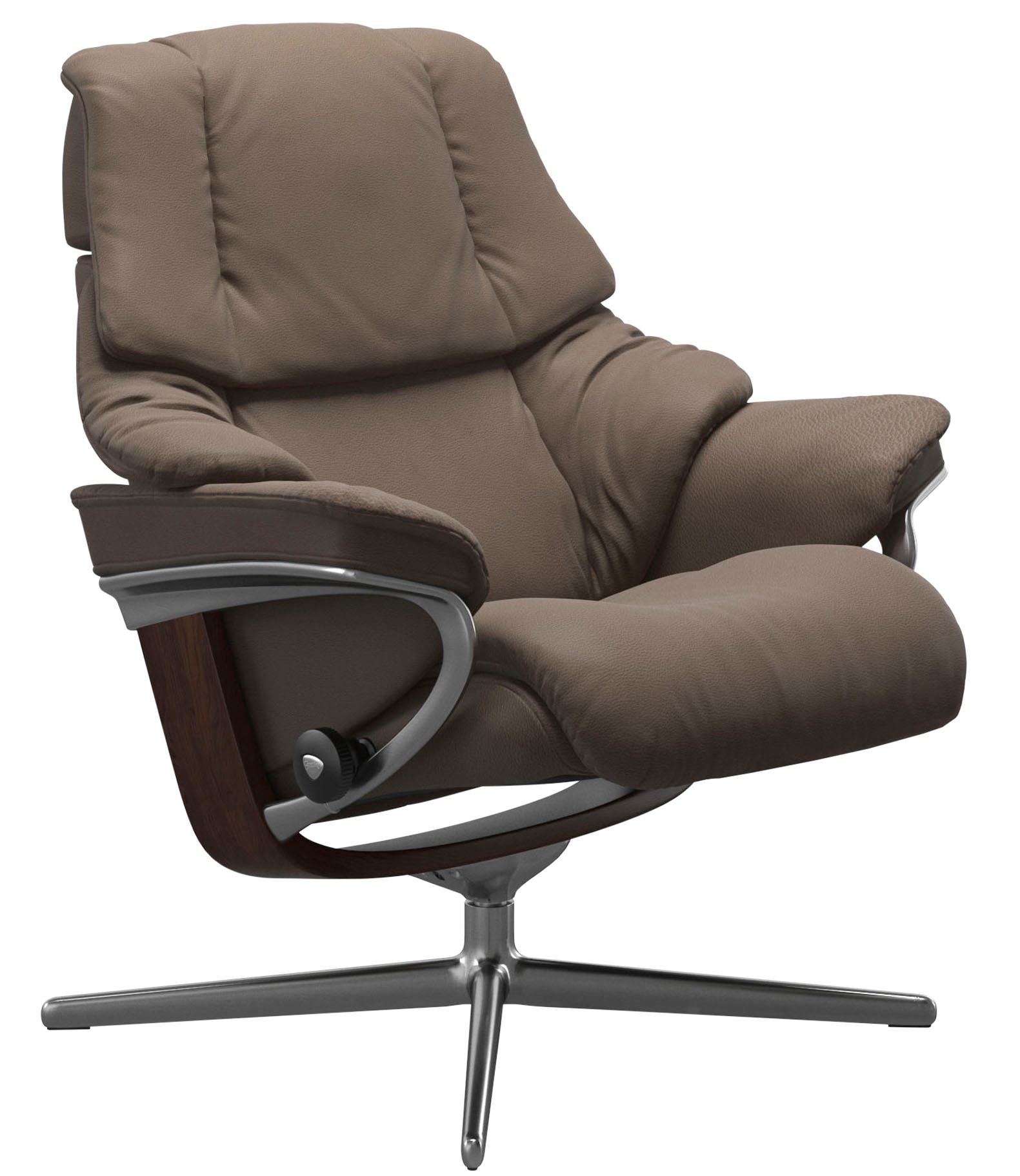 Stressless® Relaxsessel »Reno«, mit Cross Base, Größe S, M & L, Holzakzent Braun