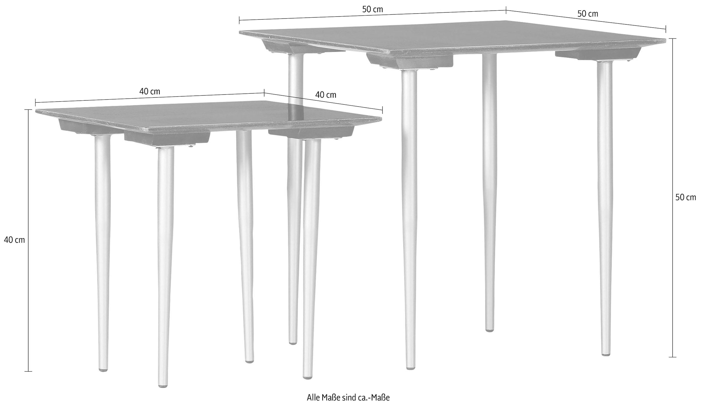 Gutmann Factory Beistelltisch »Marmoro«, (Set, 2 St.)