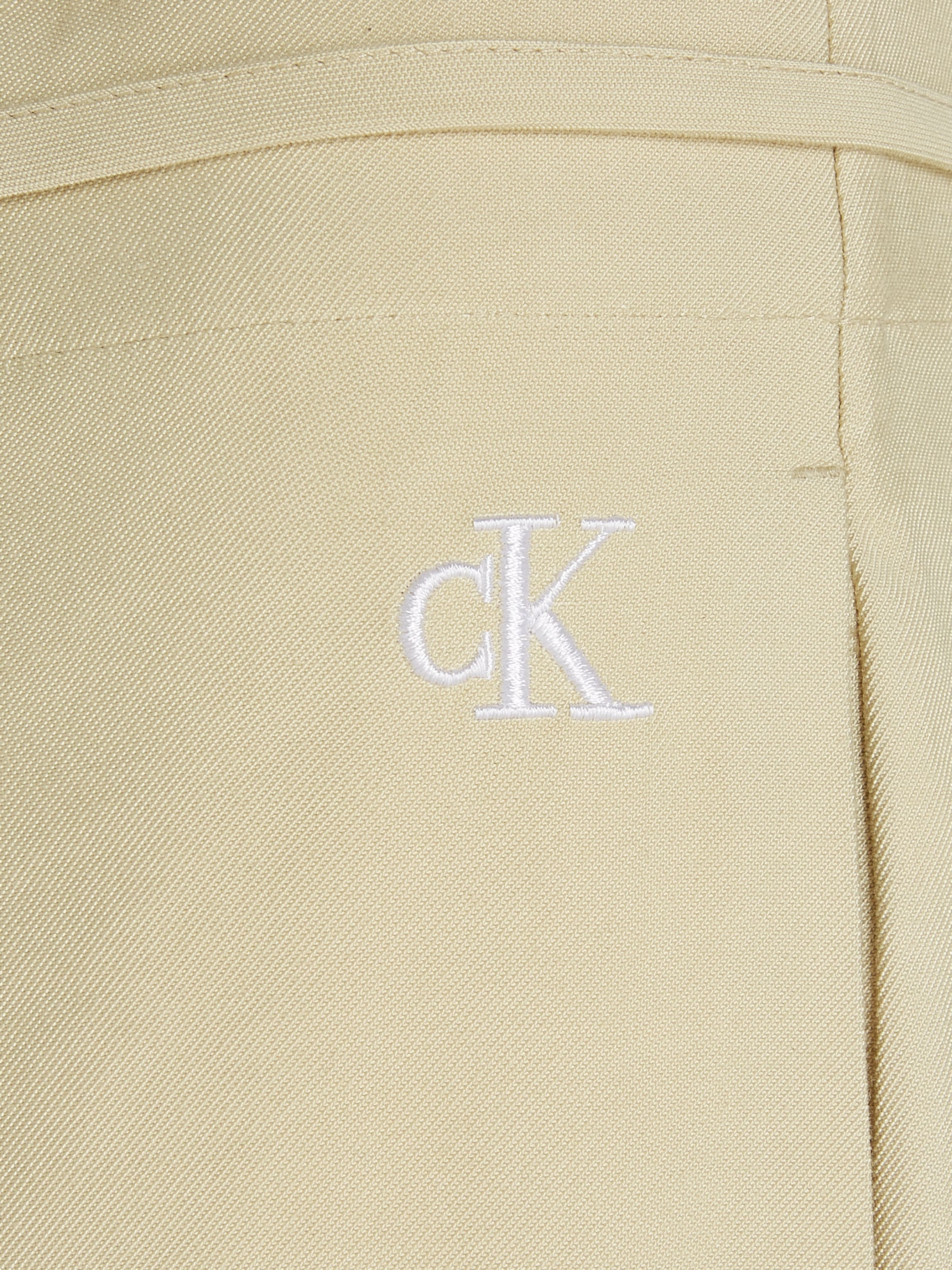 Calvin Klein Jeans Webhose »WAIST TIES TAPERED TWILL PANT«, mit Logomarkenlabel