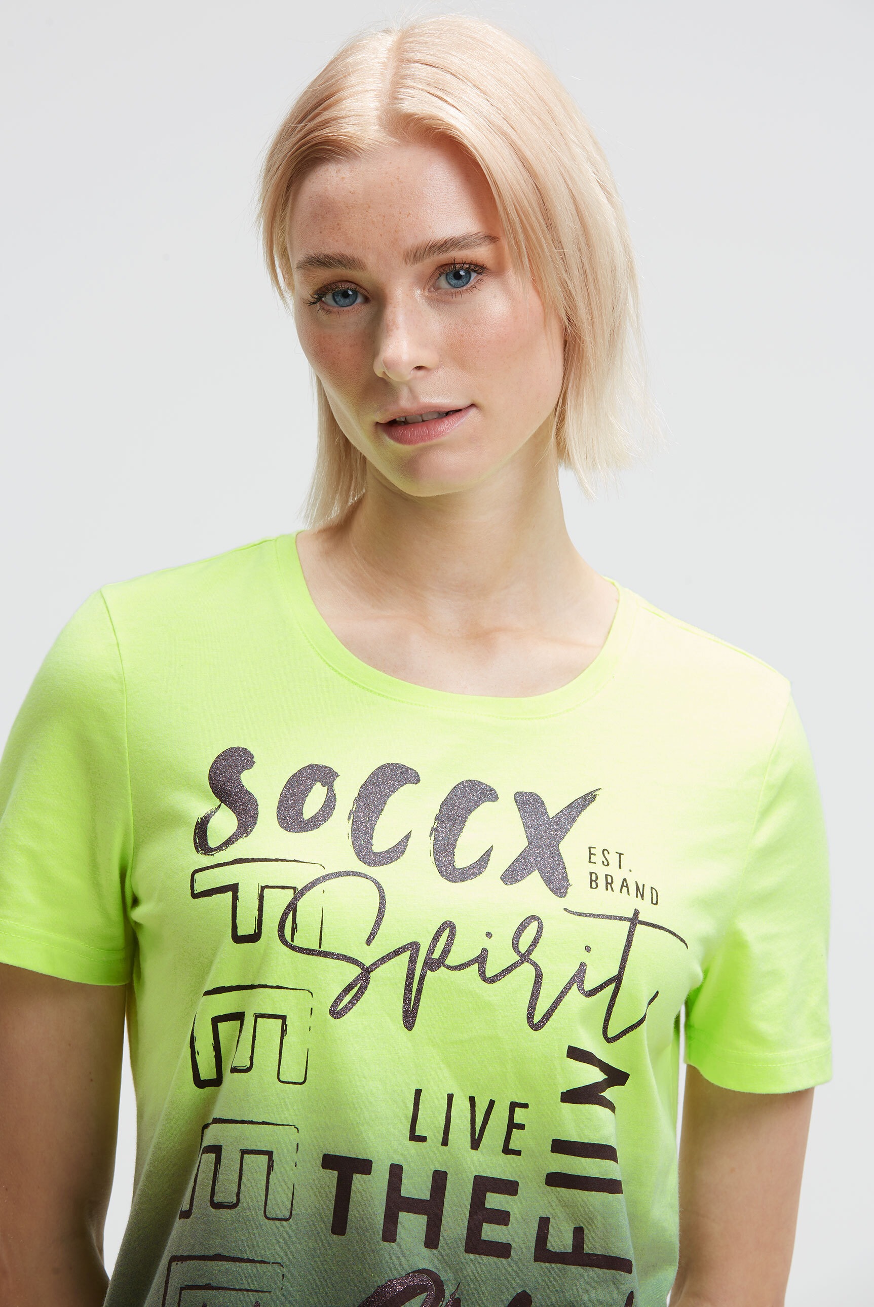 SOCCX Rundhalsshirt mit Baumwolle
