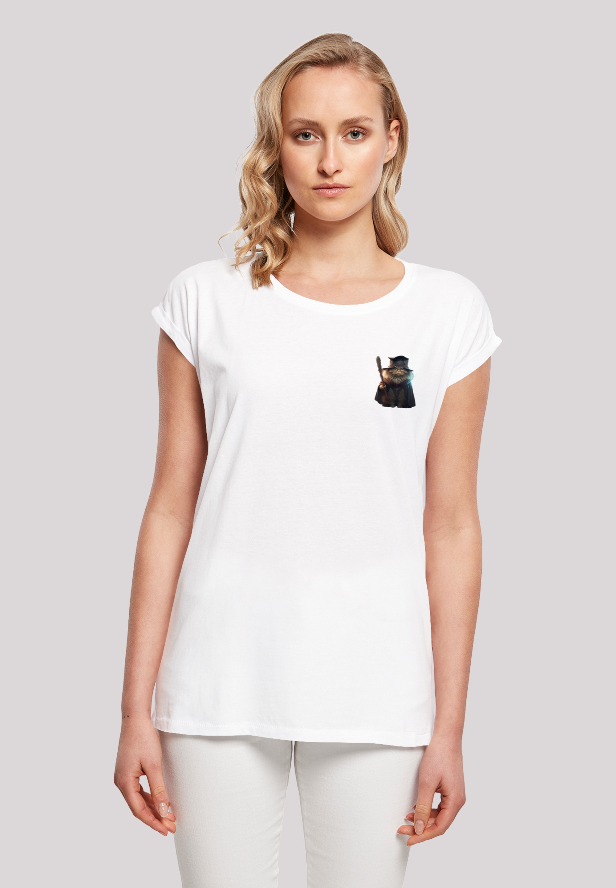 T-Shirt »Wizard Cat SHORT SLEEVE TEE«, Print