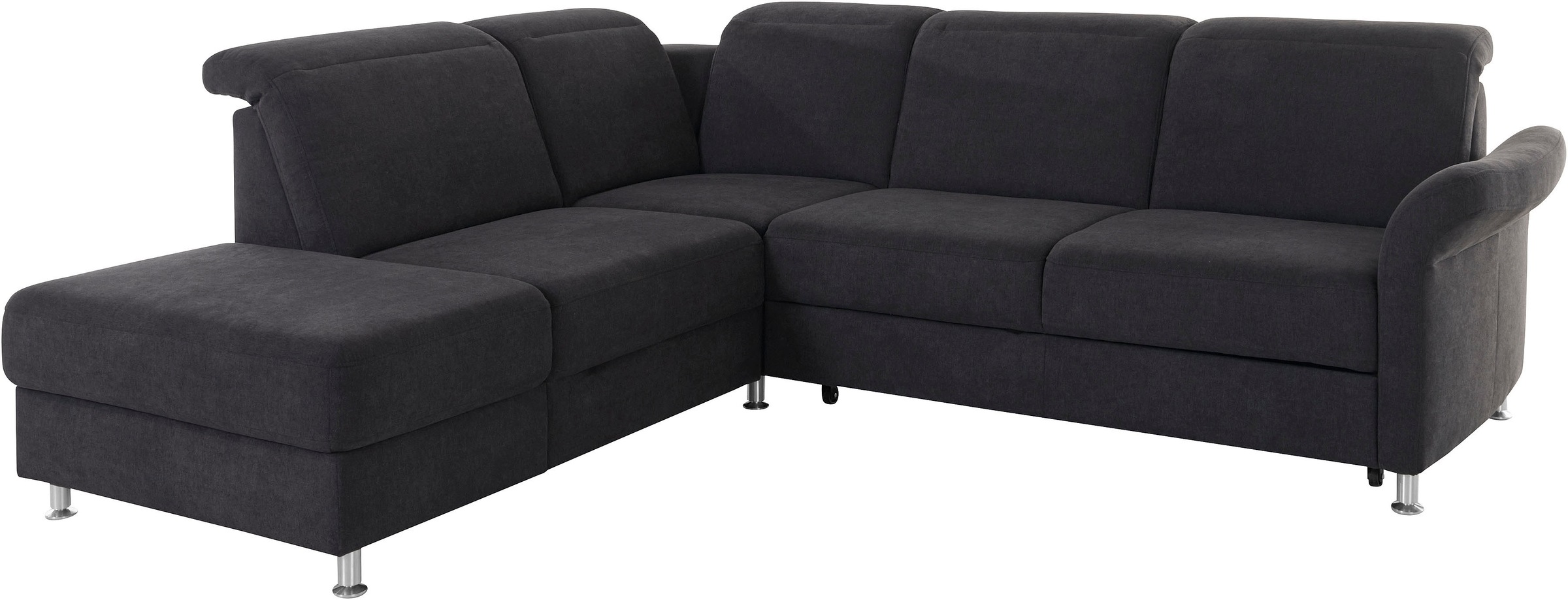 sit&more Ecksofa »Darwin L-Form«, inklusive Federkern, wahlweise mit Kopfteilverstellung, Bettfunktion