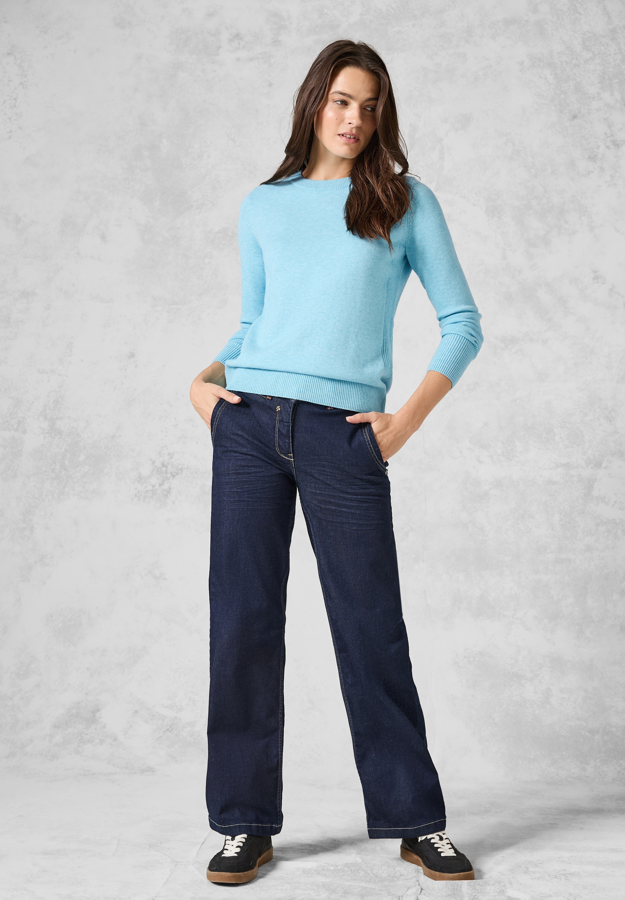 Cecil Strickpullover, aus softem Materialmix