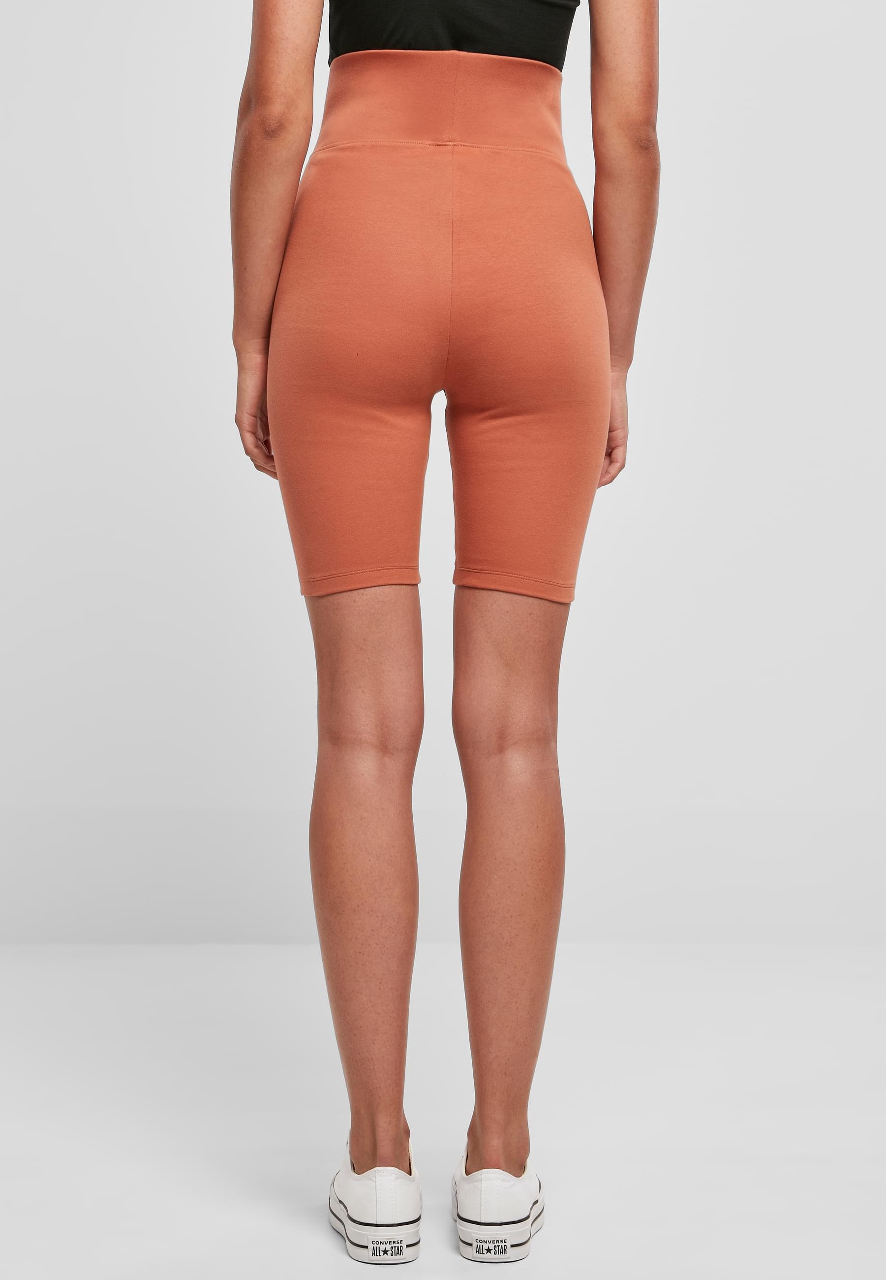 URBAN CLASSICS Stoffhose »Urban Classics Damen Ladies High Waist Cycle Shorts«, (1 tlg.)