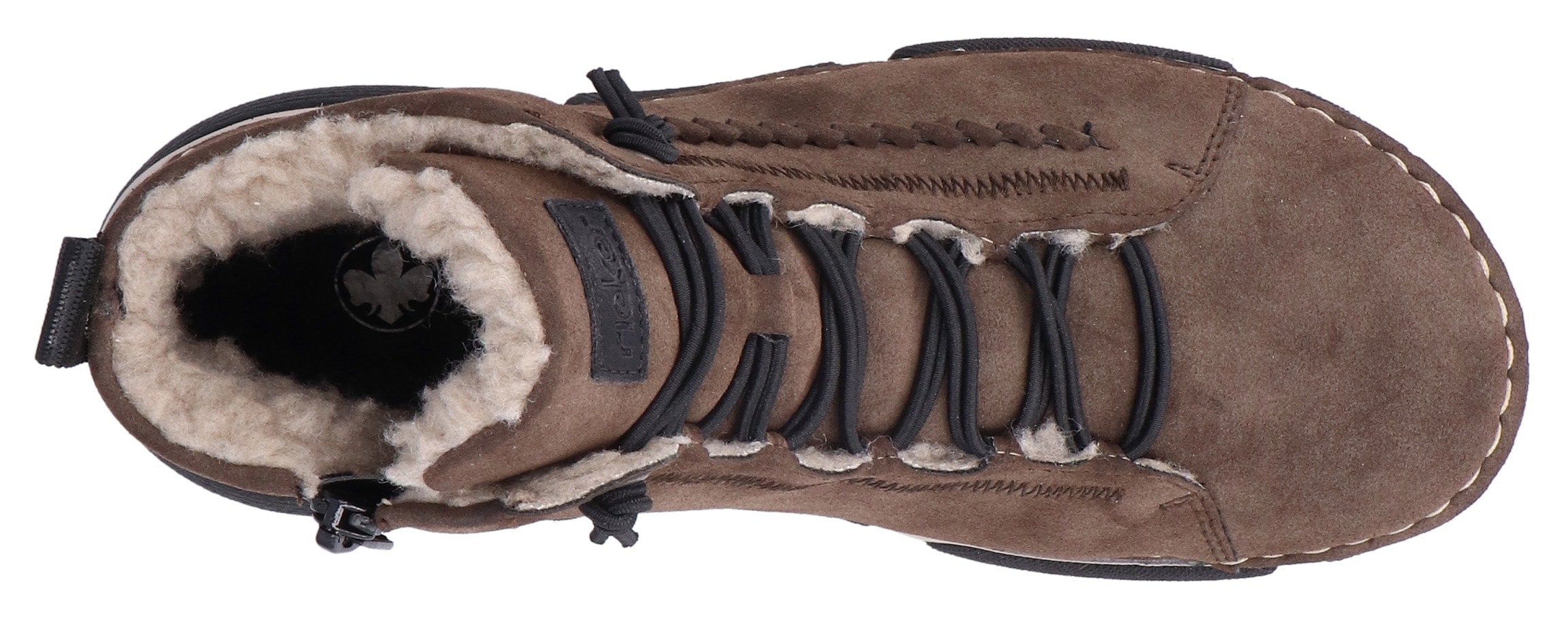 Rieker Winterboots, Winterstiefelette, Outdoorboots, Warmfutter, mit Innenreißverschluss