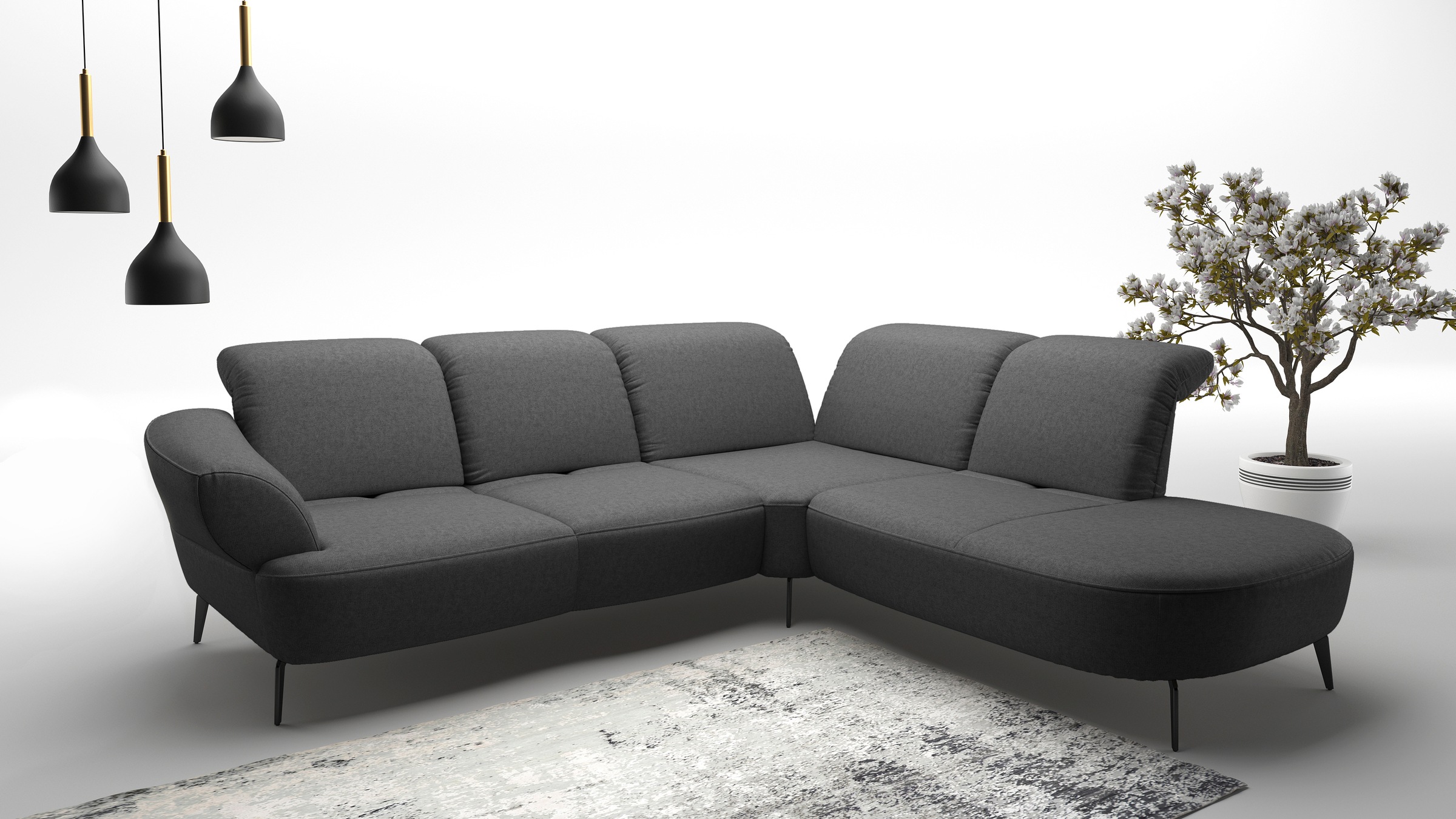 sit&more Ecksofa "Dance, L-Form, inkl. Sitztiefenverstellung" inkl. Click&S günstig online kaufen