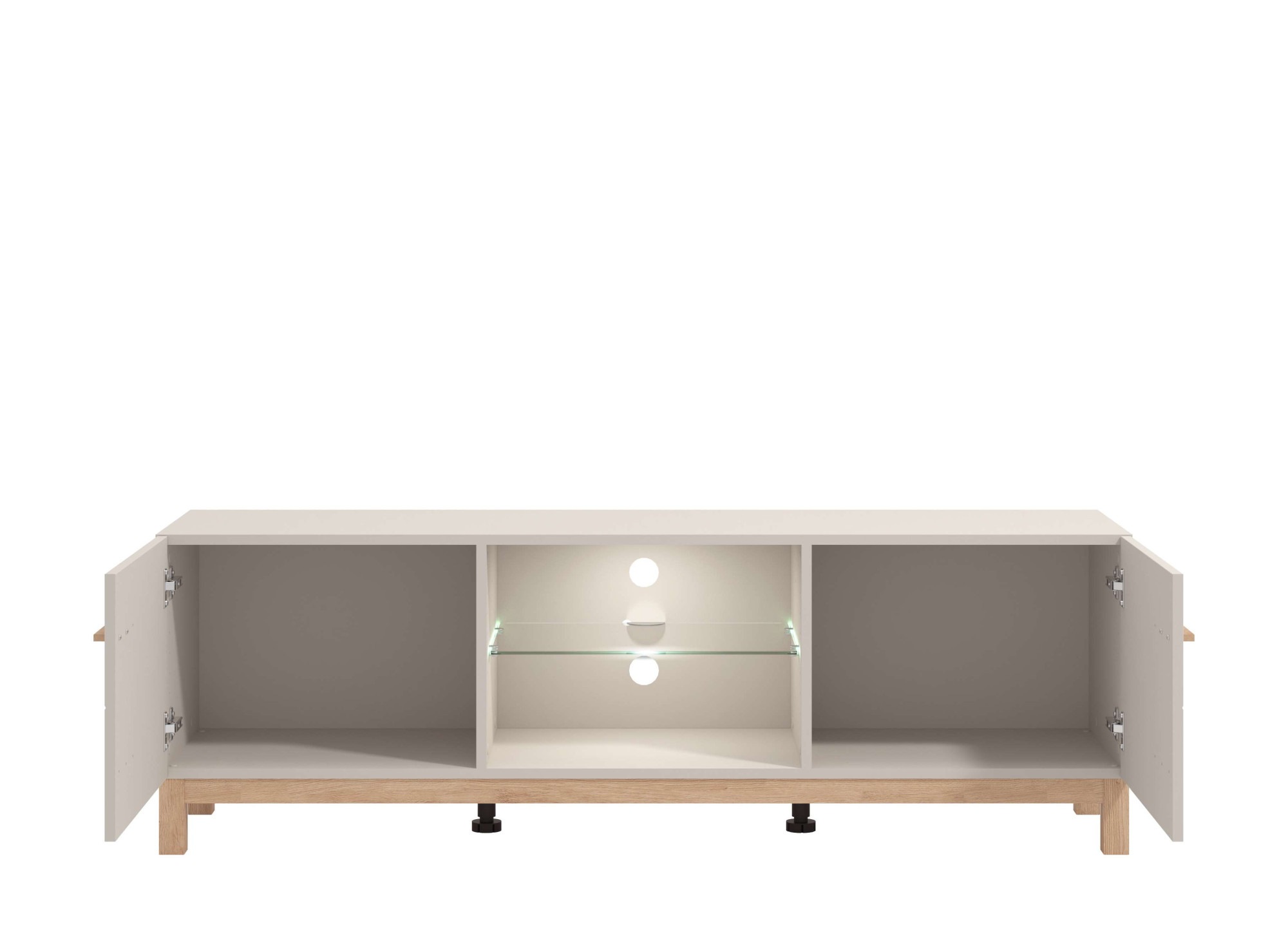 Home affaire TV-Bank »Essex, TV-Board, TV-Kommode, TV-Schrank, TV-Unterschrank, TV-Möbel« Elegantes Lowboard (154 cm) in Kaschmir mit viel Stauraum