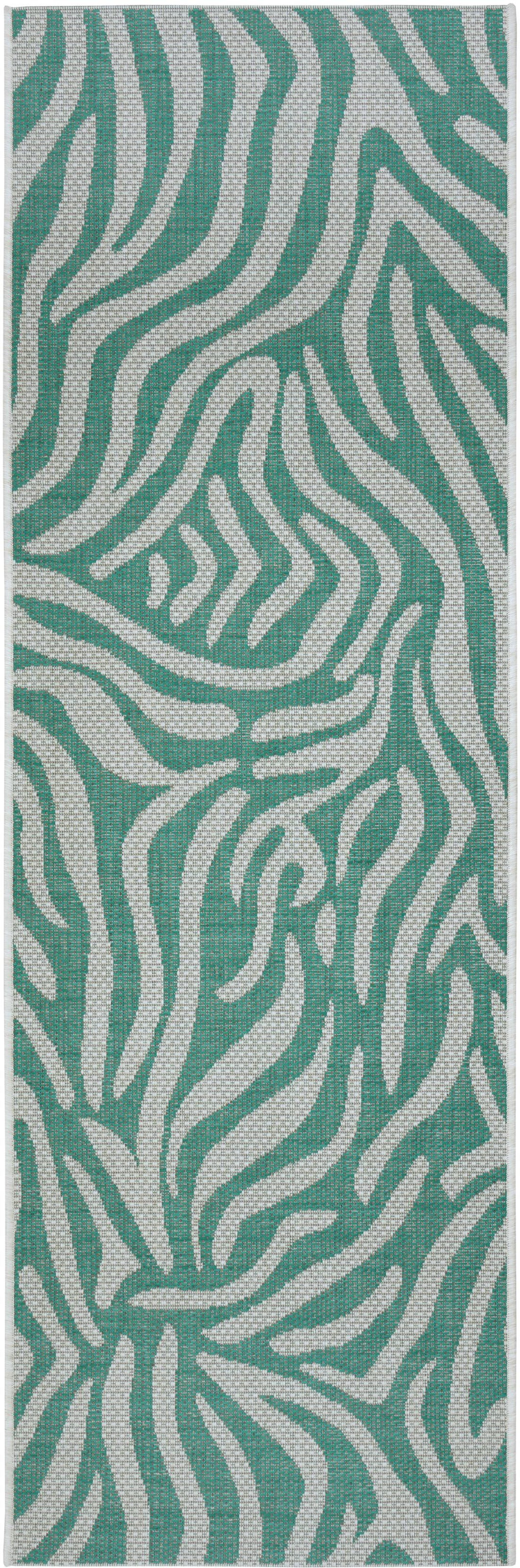 NORTHRUGS Läufer »Cebra«, rechteckig, 4 mm Höhe, Flachgewebe Zebra Design, gekettelt, Robust, Pflegeleicht