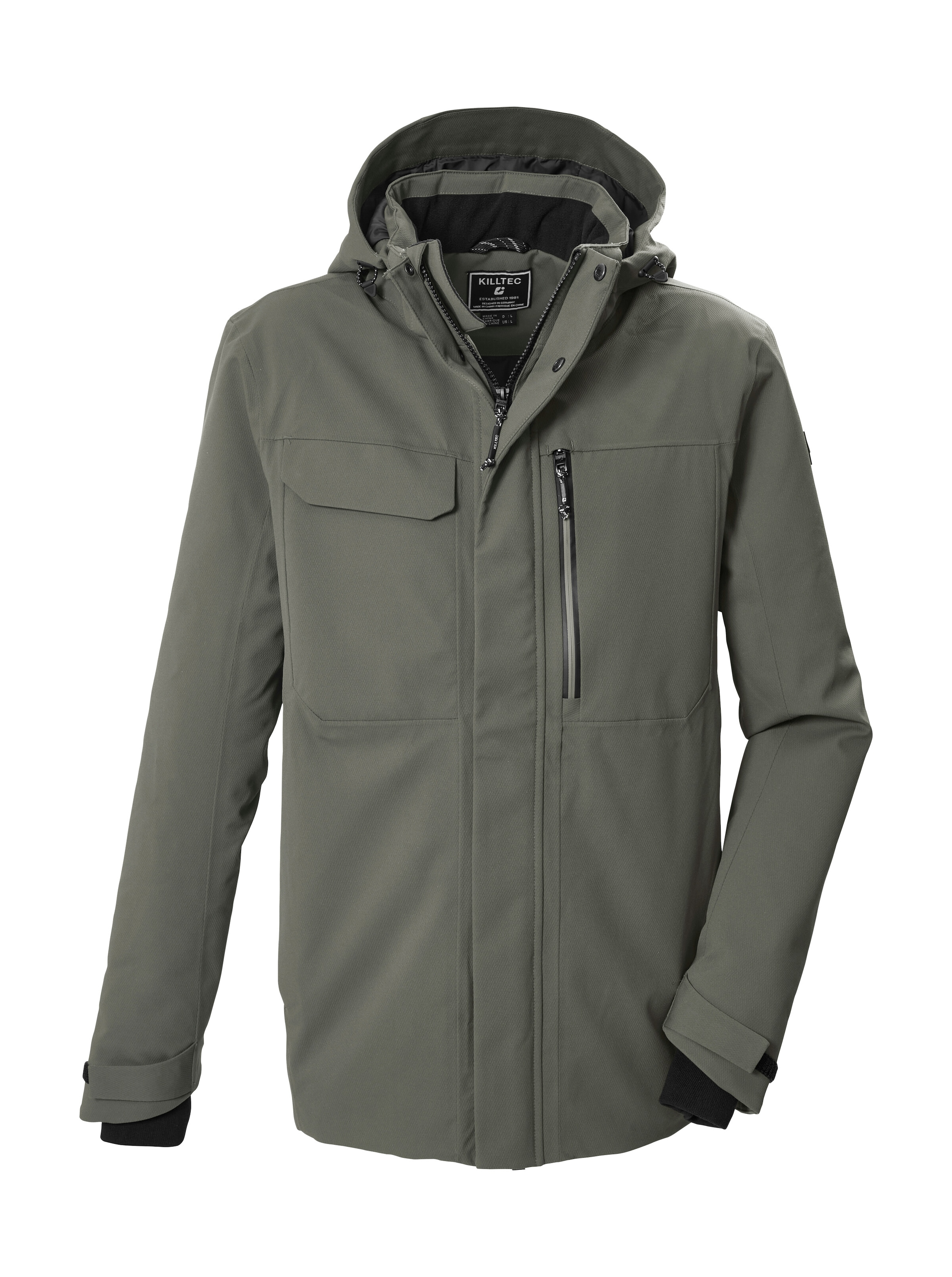 Killtec Funktionsjacke »KOW 42 MN JCKT« Wasserdicht, atmungsaktiv, abnehmbare Kapuze, viele Taschen