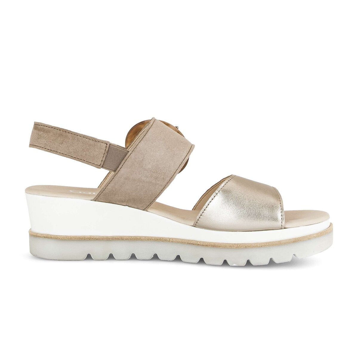 Gabor Plateausandaletten »Plateau Sandale Materialmix Leder«