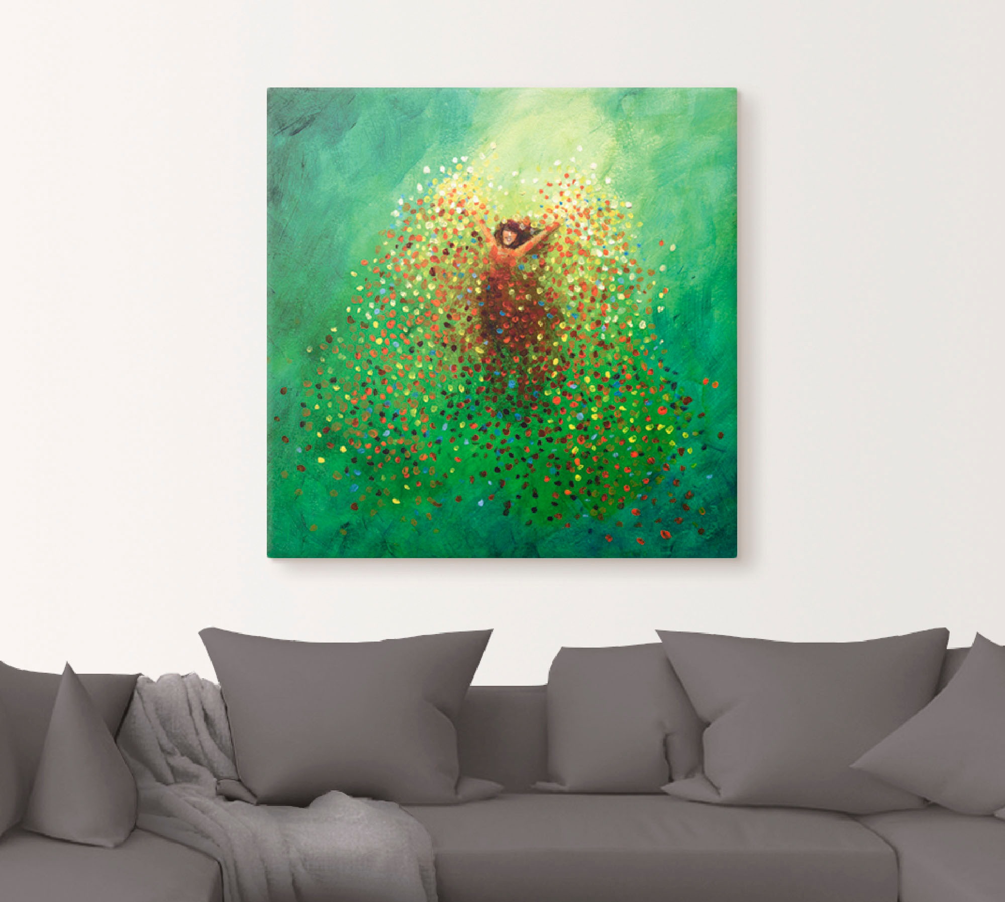 Artland Leinwandbild "Sich selbst feiern" Frau 1 Stk. tlg. als Leinwandbild günstig online kaufen