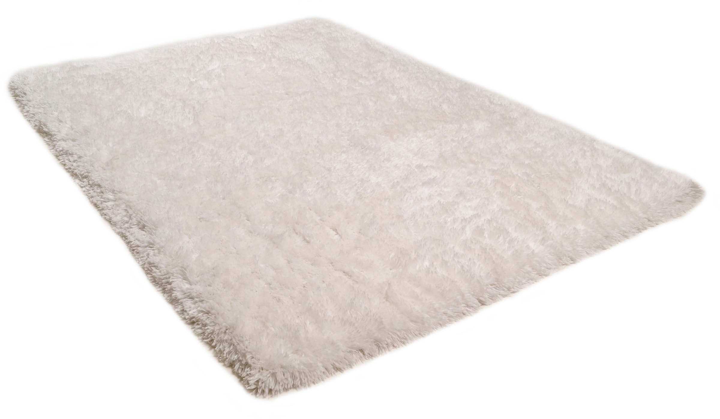 THEKO Hochflor-Teppich "Flokato" rechteckig 60 mm Höhe Uni Farben, handgetu günstig online kaufen