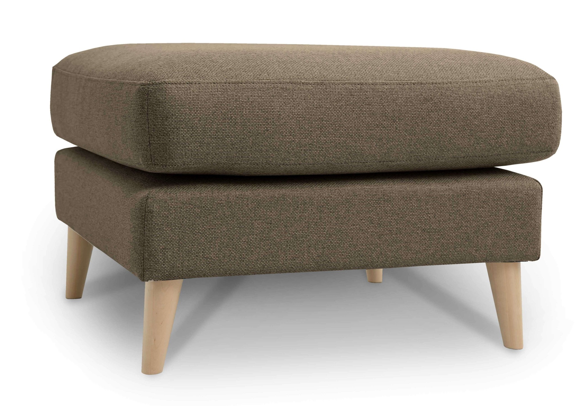 Home affaire Polsterhocker "MARSEILLE", Massivholzbeine Eiche, Landhausstil günstig online kaufen