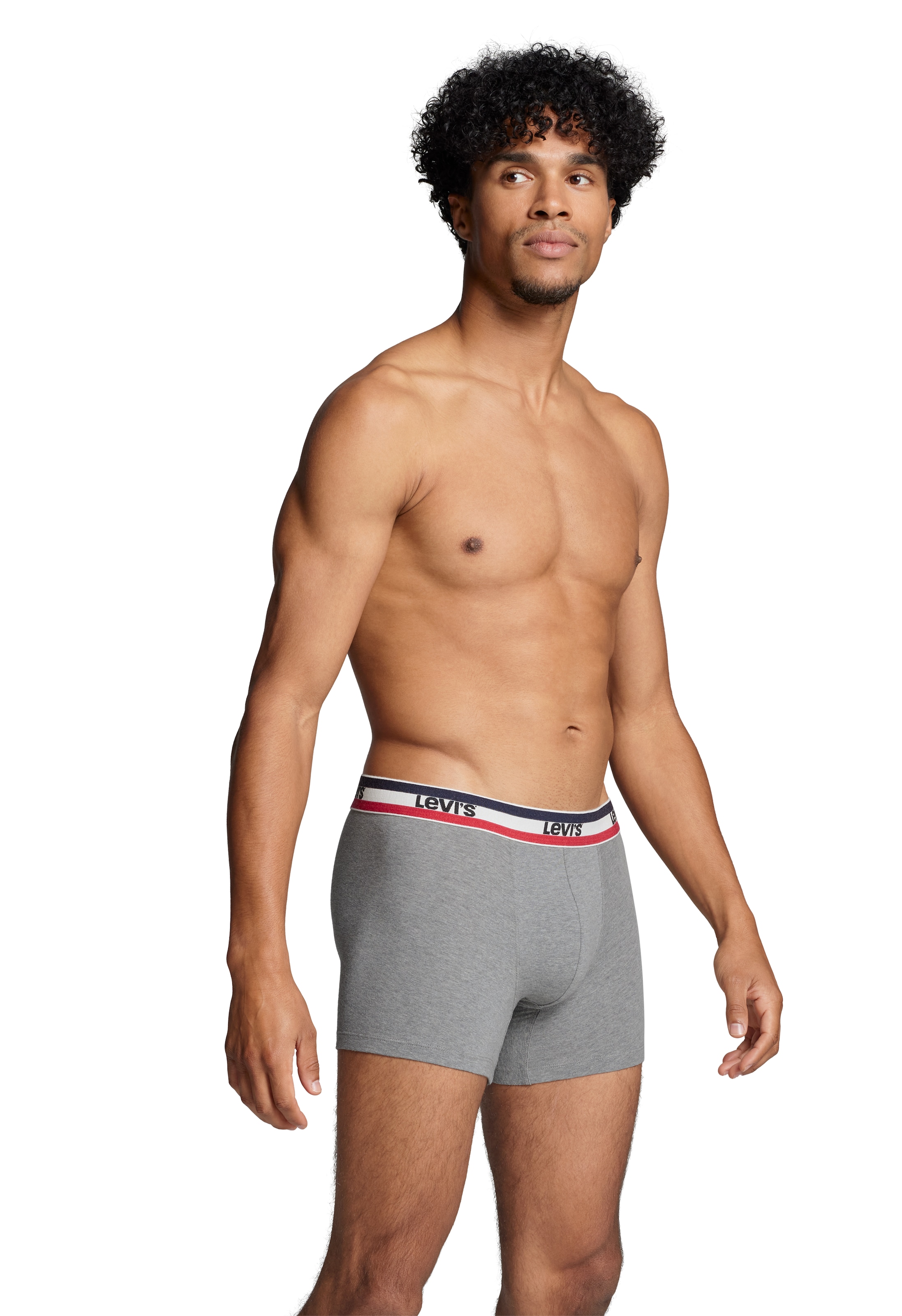 Levi's® Boxershorts »LEVIS MEN SPW LOGO BOXER BRIEF ORG 2P«, (Packung, 2er Pack), mit breitem Logobund