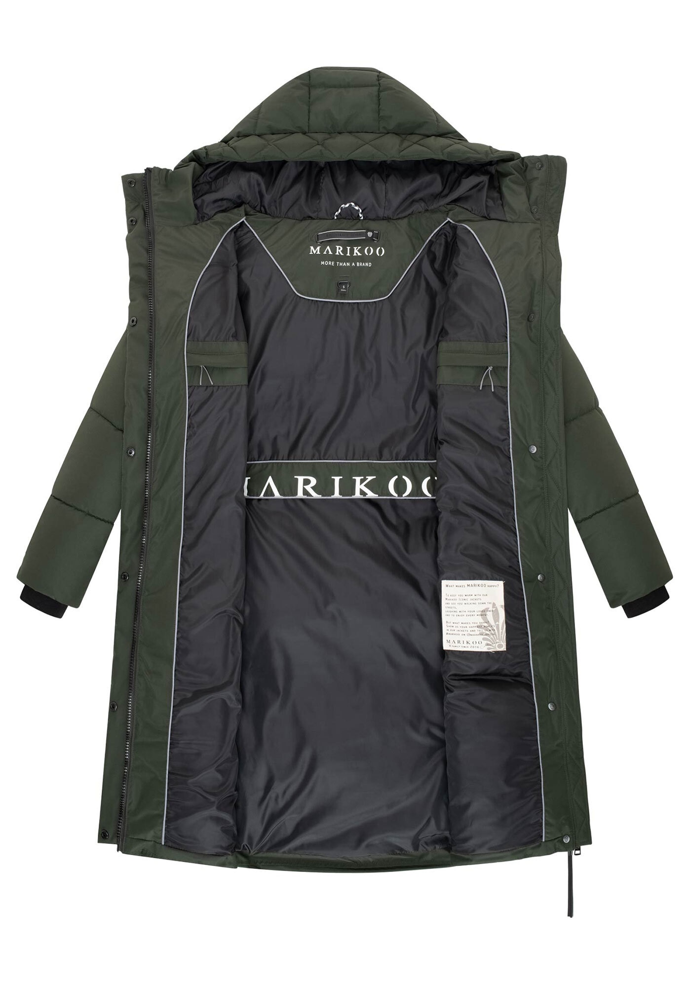 Marikoo Winterjacke »Michikoo«, mit hoch schließendem Kragen