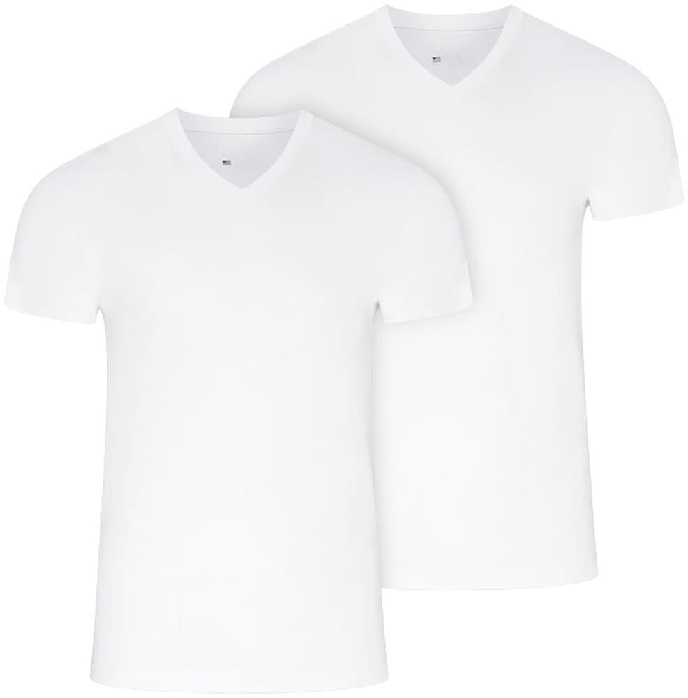 V-Shirt »American T-Shirt«, (2er Pack), lockere Passform