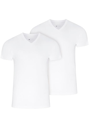 V-Shirt »American T-Shirt«, (2er Pack), lockere Passform