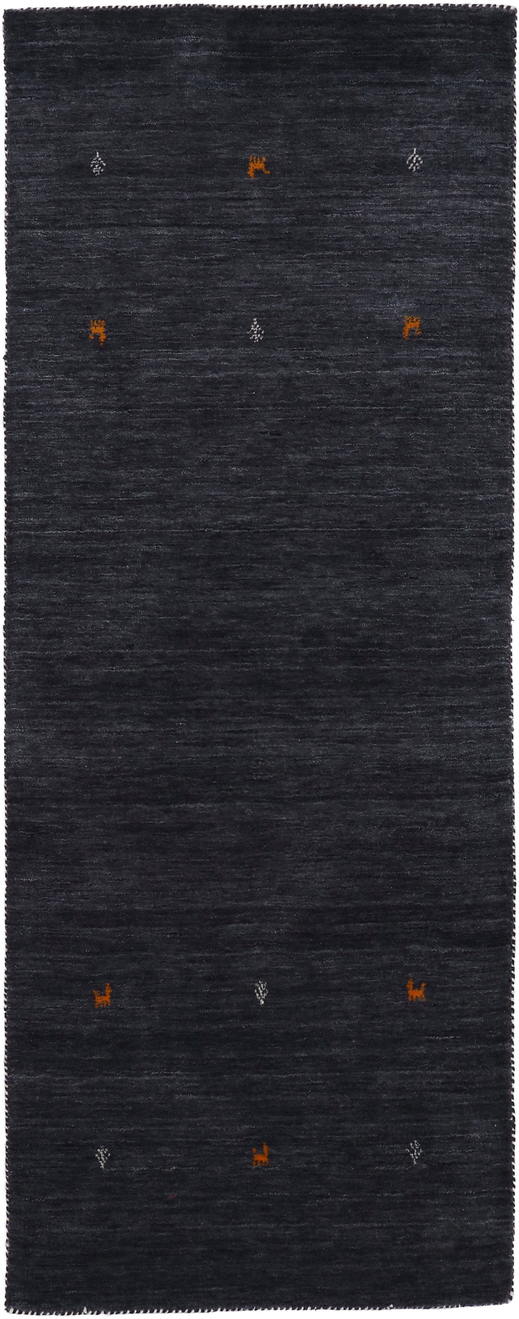 carpetfine "Gabbeh Uni, auch als Läufer und Rund erhältlich" rechteckig 15 mm Höhe reine Wolle, handgewebt, Gabbeh Loom Tiermotiv, große Farbauswahl