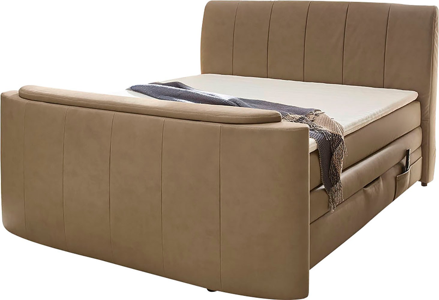 Jockenhöfer Gruppe Boxspringbett »Bel Air«, mit versenkbarem TV-Lift (für bis zu 40 Zoll), Fernbedienung und Bettkasten/Stauraum