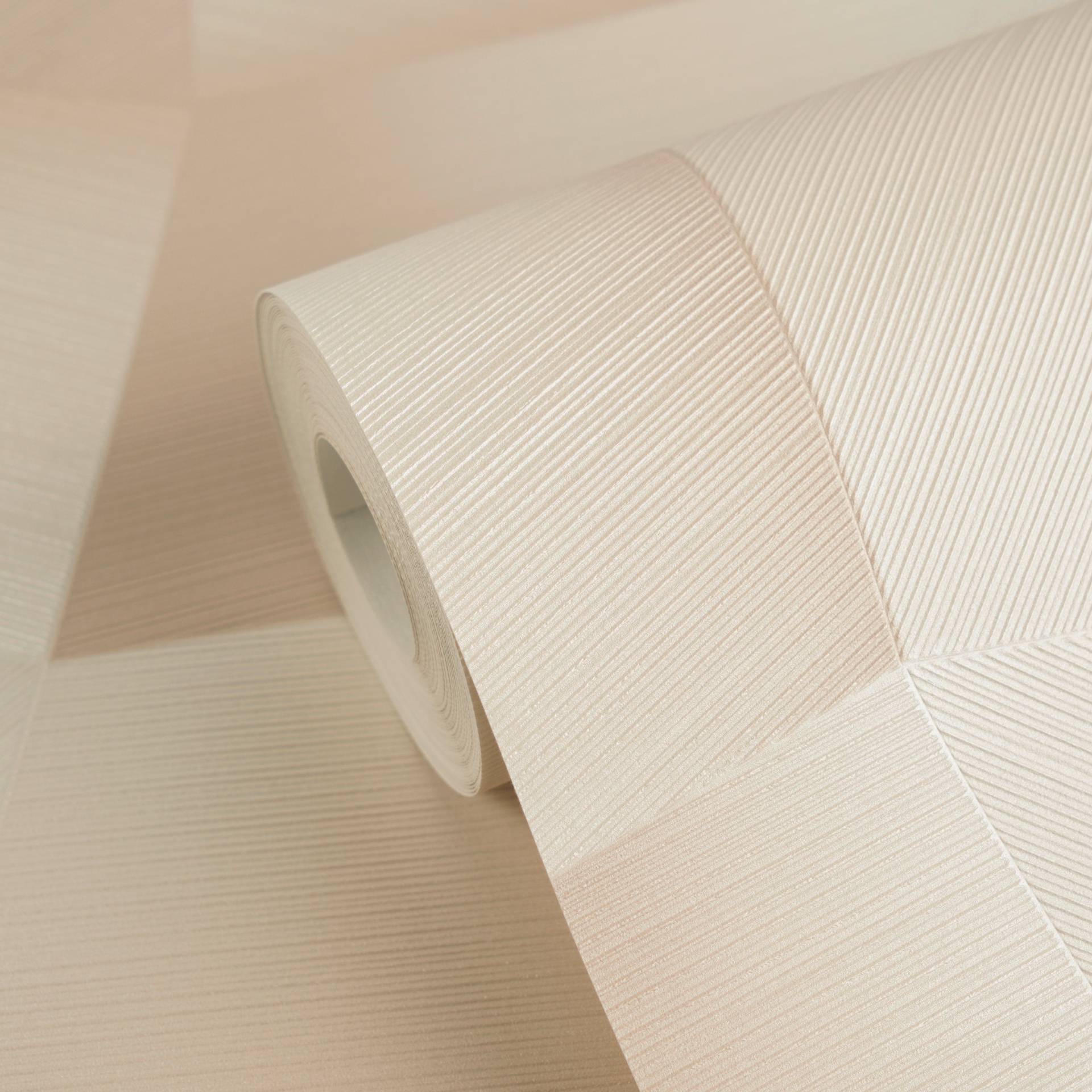 living walls Vliestapete »Vibes & Styles Damian – Refined Dimensions Vliestapete« 3D-Optik leicht strukturiert Geometrisches 3D-Design mit markanter Struktur und edlem Glanzeffekt