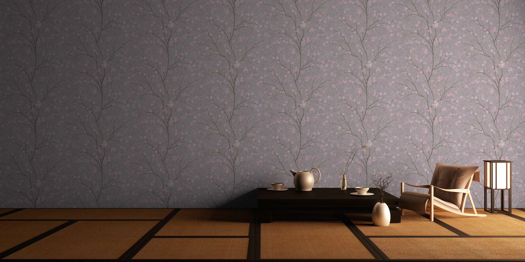 living walls Vliestapete »Metropolitan Stories, Mio Tokio« Wald | botanisch | floral leicht strukturiert Tapete Blumen Tapeten Wohnzimmer Schlafzimmer Küche modern Design Büro