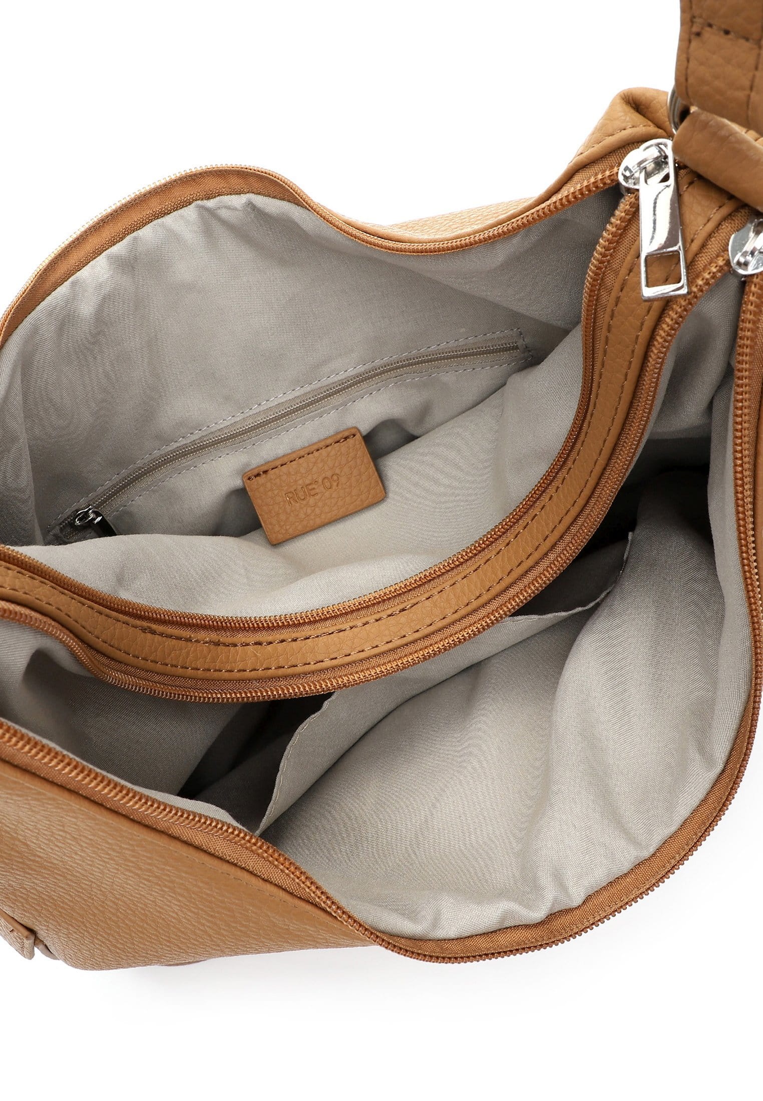 Beuteltasche EMILY & NOAH "Beutel E&N Chartres RUE 09", Damen, Gr. B/H/T: 32cm x 33cm x 13cm 0, sahara 920, PVC, Taschen Beuteltasche 3