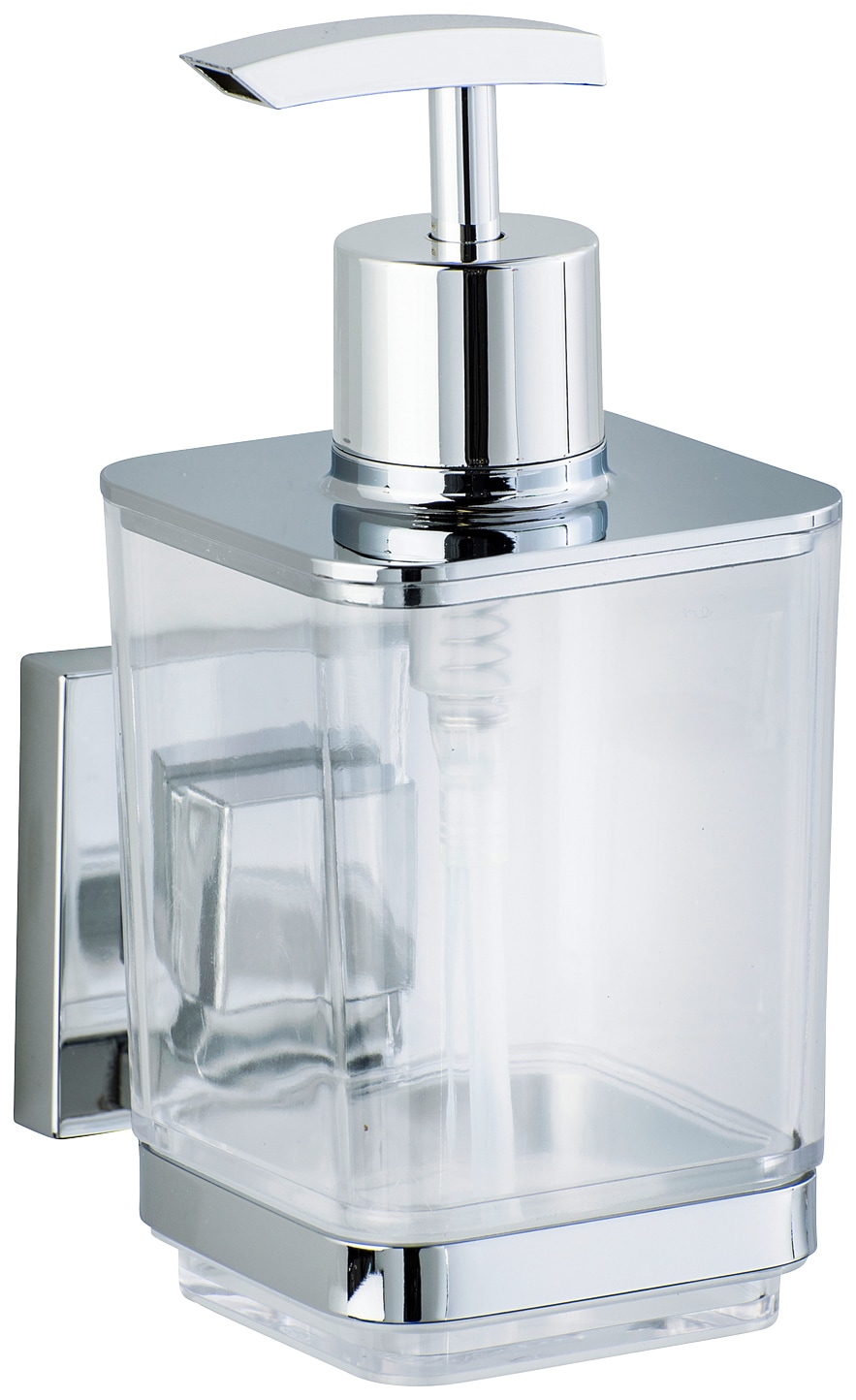 WENKO Seifenspender "Vacuum-Loc Quadro" Befestigen ohne Bohren, Edelstahl-H günstig online kaufen