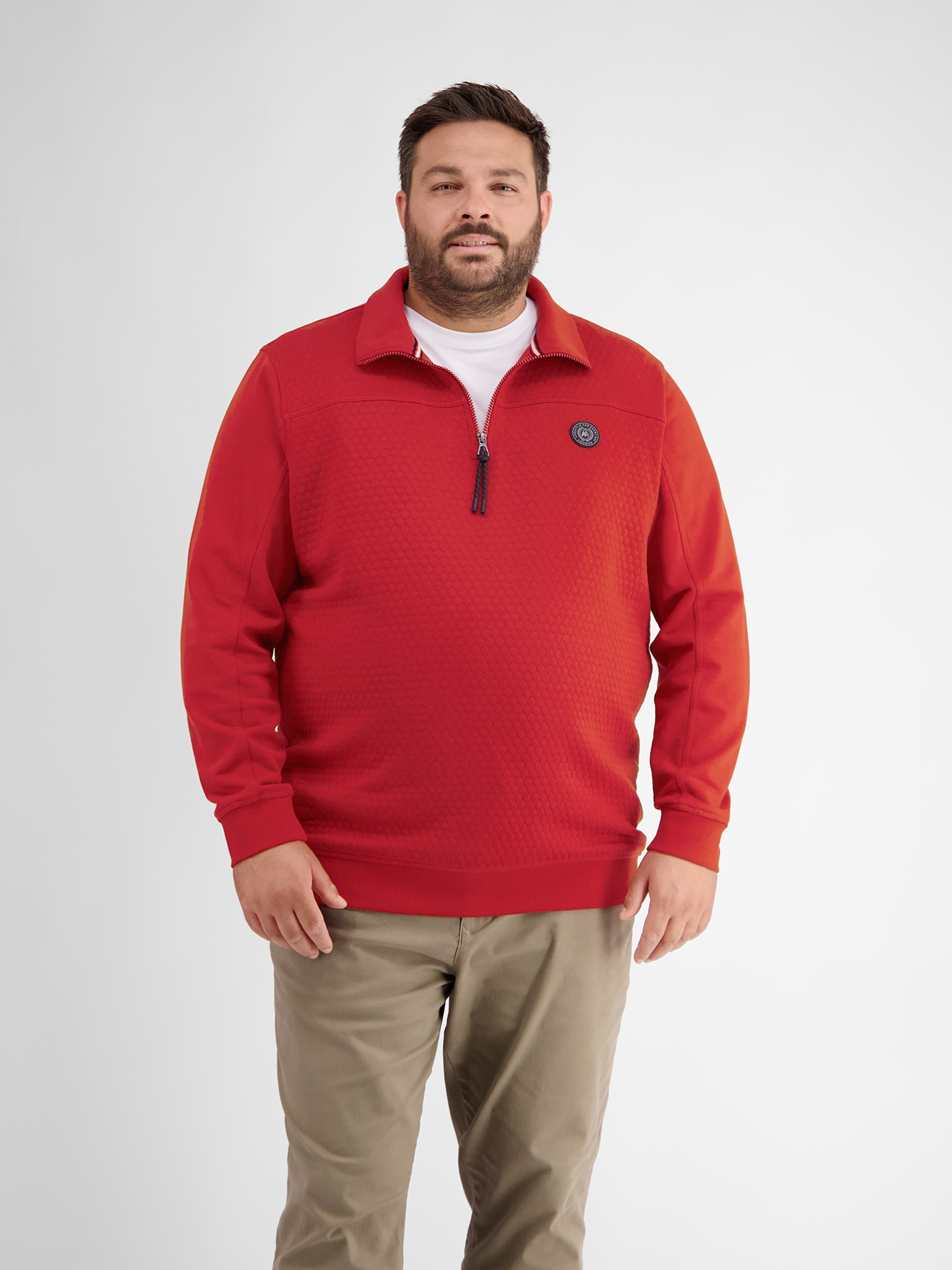 LERROS Sweatshirt "Sweat-Troyer mit Steppnähten" günstig online kaufen