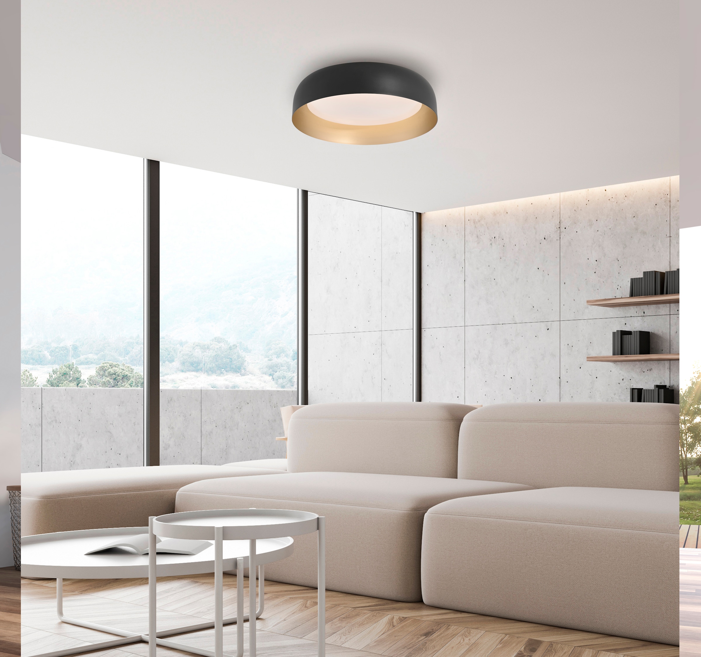 JUST LIGHT Deckenleuchte »OSKO«, 1 flammig, Leuchtmittel LED-Board | LED fest integriert, LED, Fernbedienung, Funk inkl.