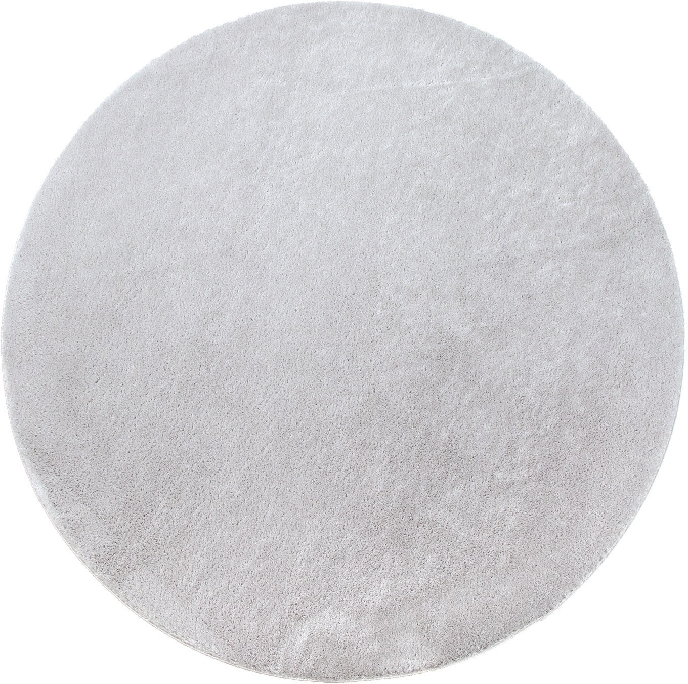 Paco Home Teppich »Cadiz 630«, rund, 14 mm Höhe, Kurzflor, Uni-Farben, besonders weich, waschbar, Wohnzimmer