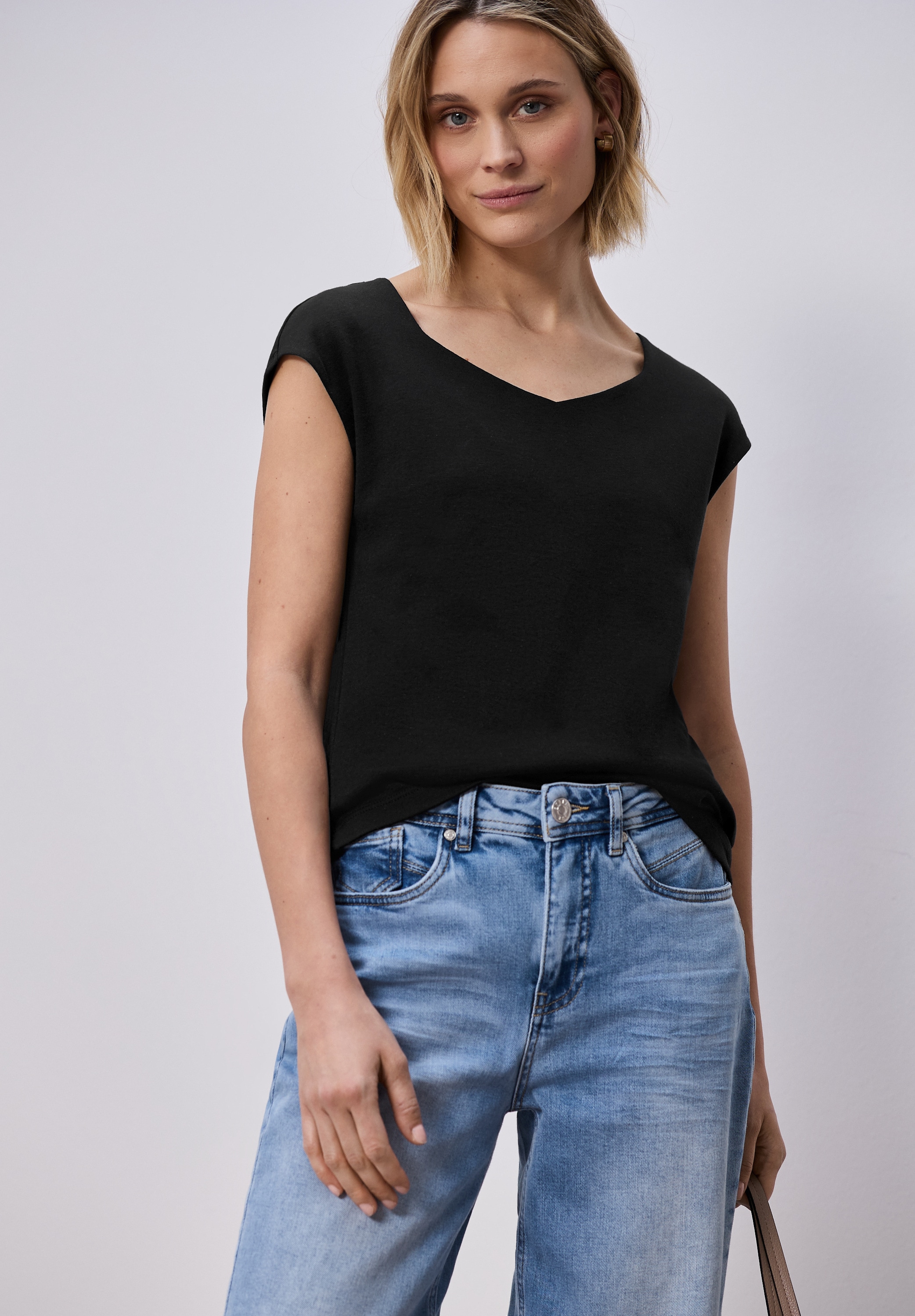 STREET ONE T-Shirt mit Doppelfront