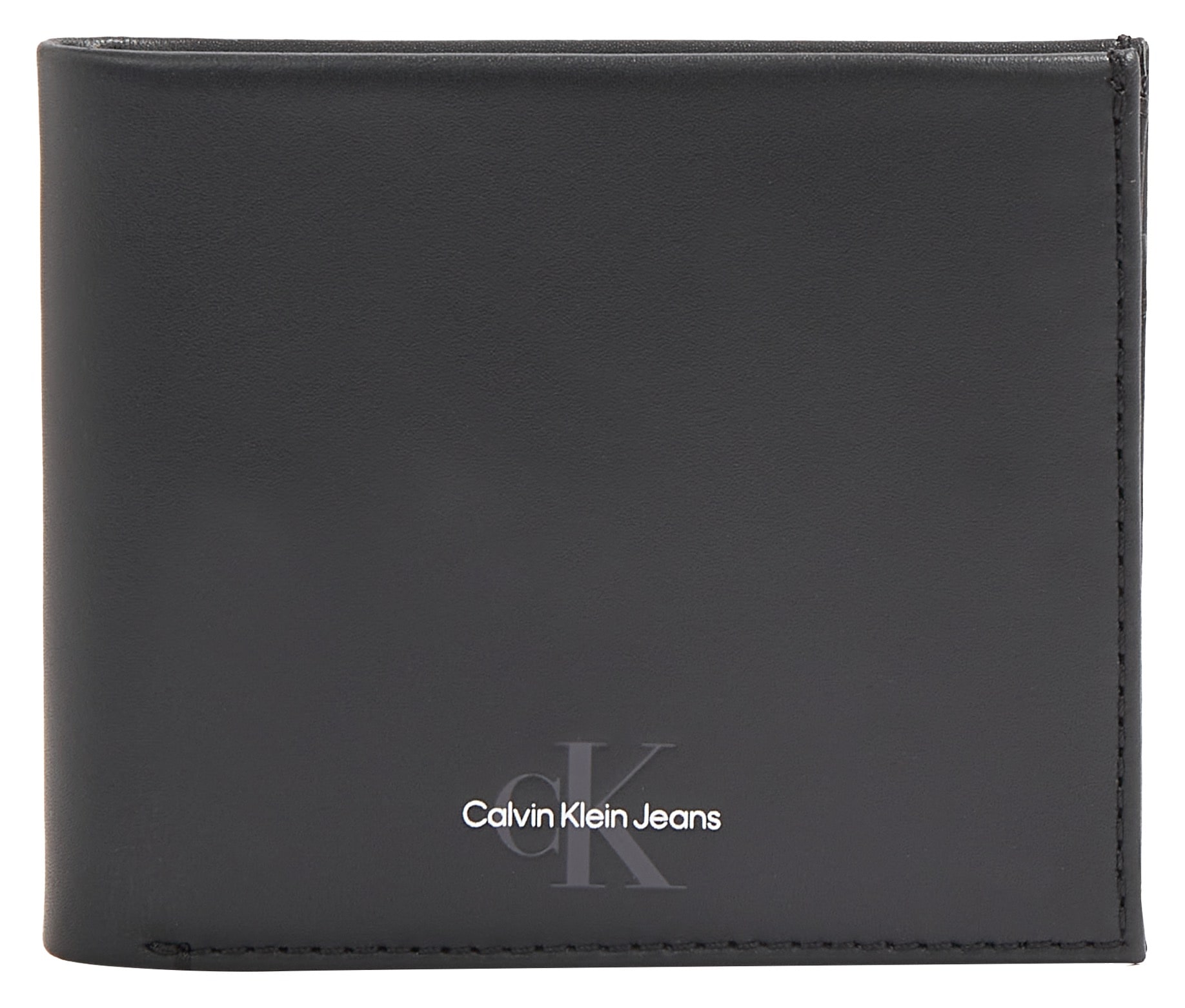 Calvin Klein Jeans Geldbörse »MONOGRAM SOFT BIFOLD W/COIN«, mit großflächigem Markenlogo