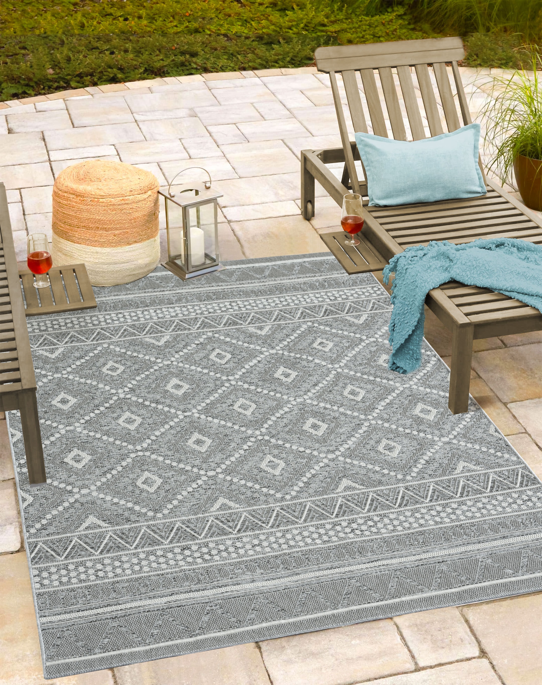 the carpet "Calgary" rechteckig 1 mm Höhe moderner robuster In und Outdoor Teppich