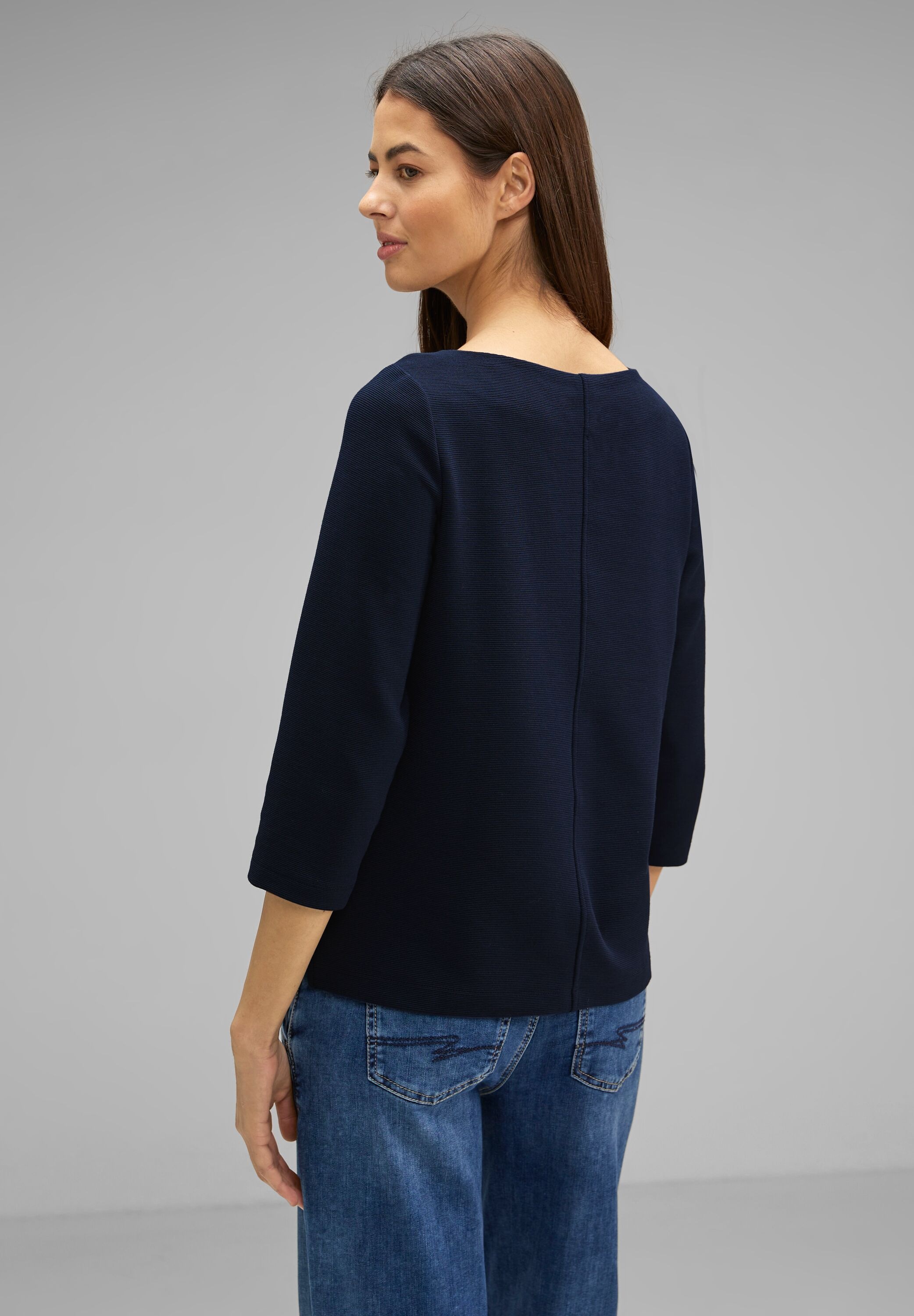 STREET ONE 3/4-Arm-Shirt, mit strukturierter Oberfläche