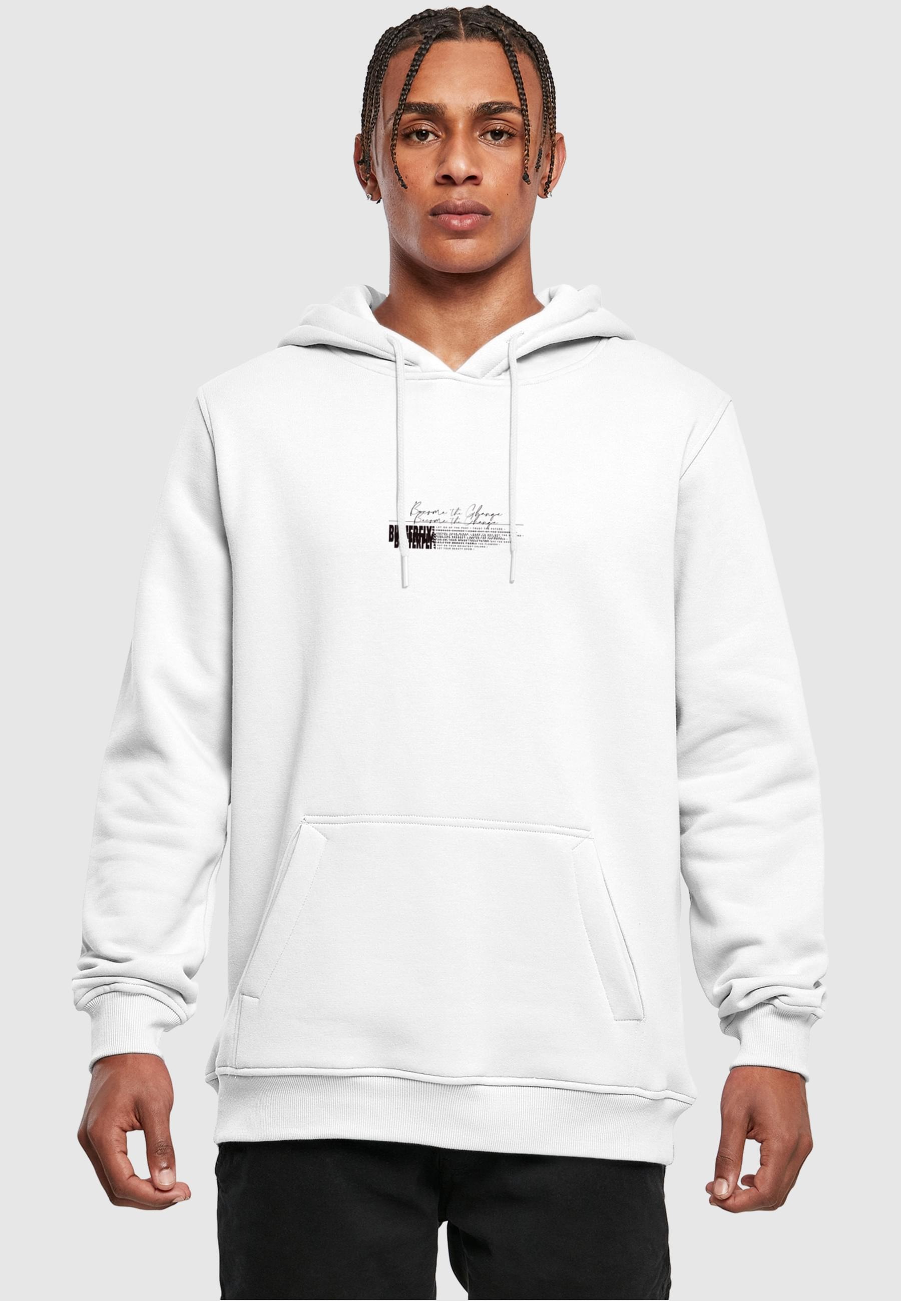 MisterTee Kapuzensweatshirt »MisterTee Herren Become the Change Butterfly 2.0 Hoody«, (1 tlg.)