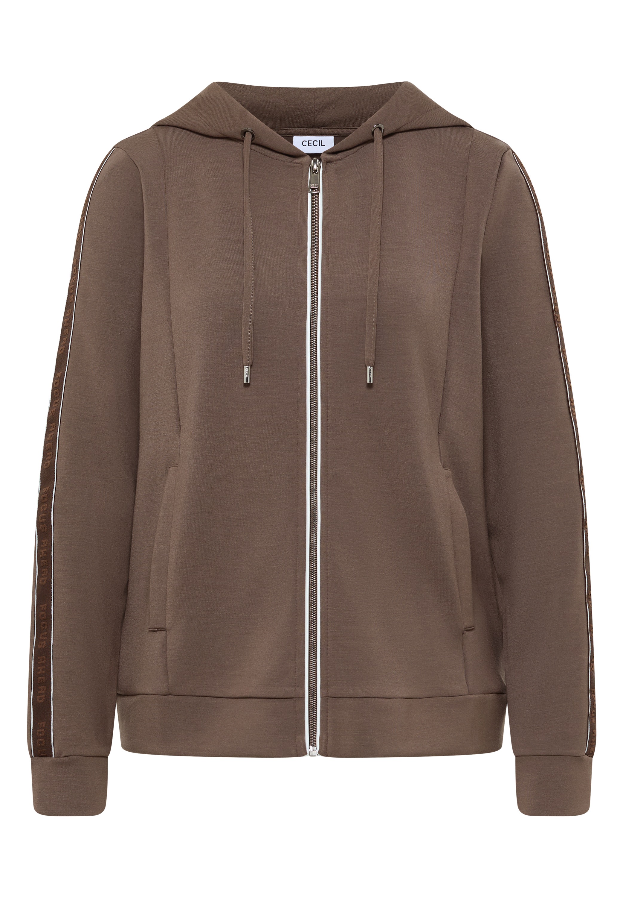 Cecil Sweatjacke mit Kontrastdetail