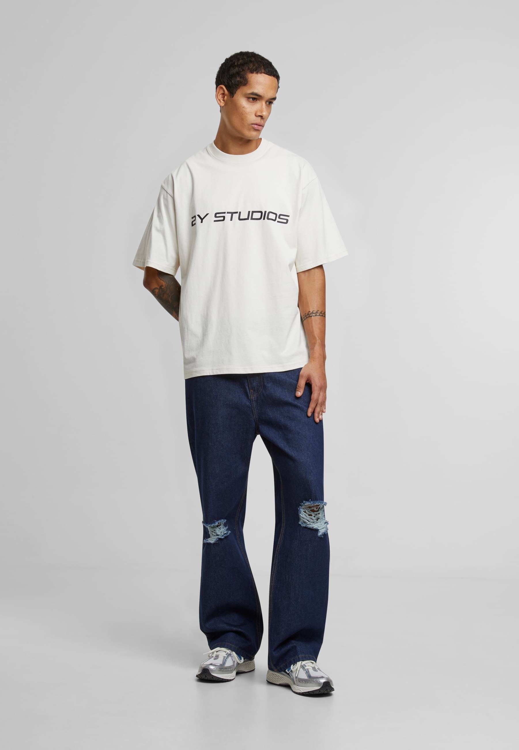 2Y Studios T-Shirt »2Y Studios Herren Logo Oversize Tee«, (1 tlg.)