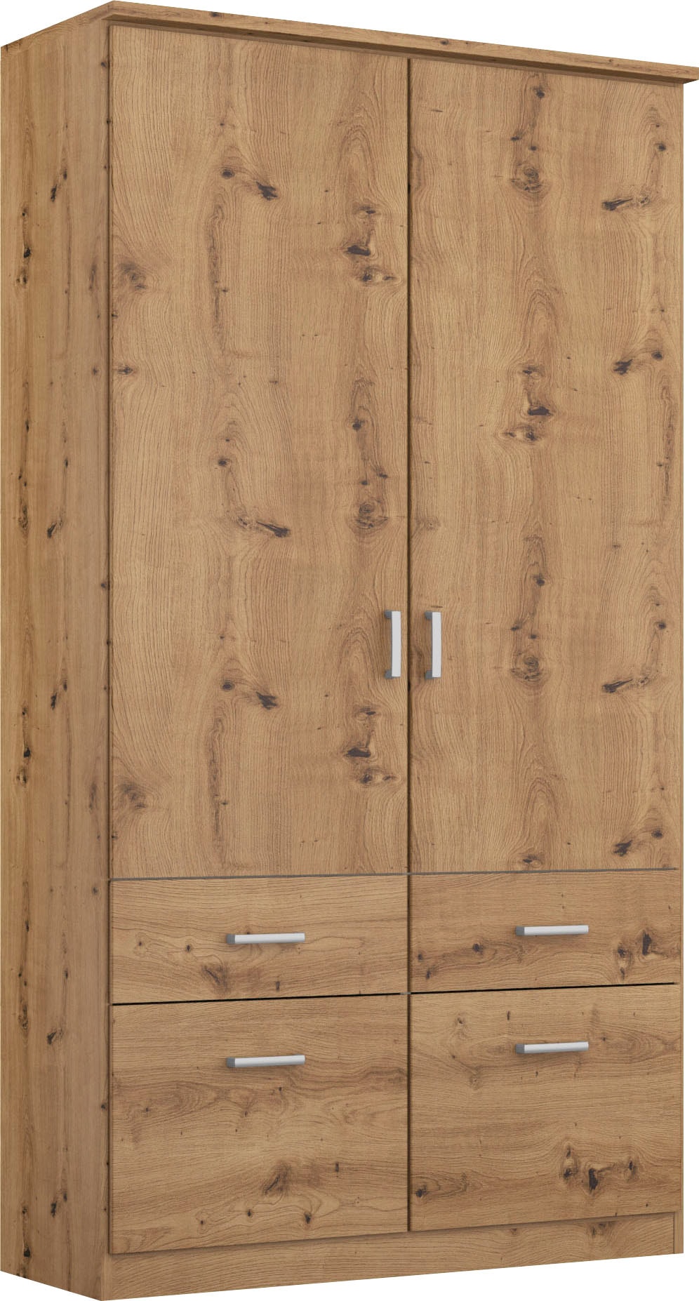 rauch Kleiderschrank "Kleiderschrank Schrank Garderobe deckenhoher Schrank BREMEN" optional mit Spiegel, Breiten: 91/136/181 cm, Höhe: 199 cm, in vielen Farbvariationen, inkl. Kranzblende MADE IN GERMANY