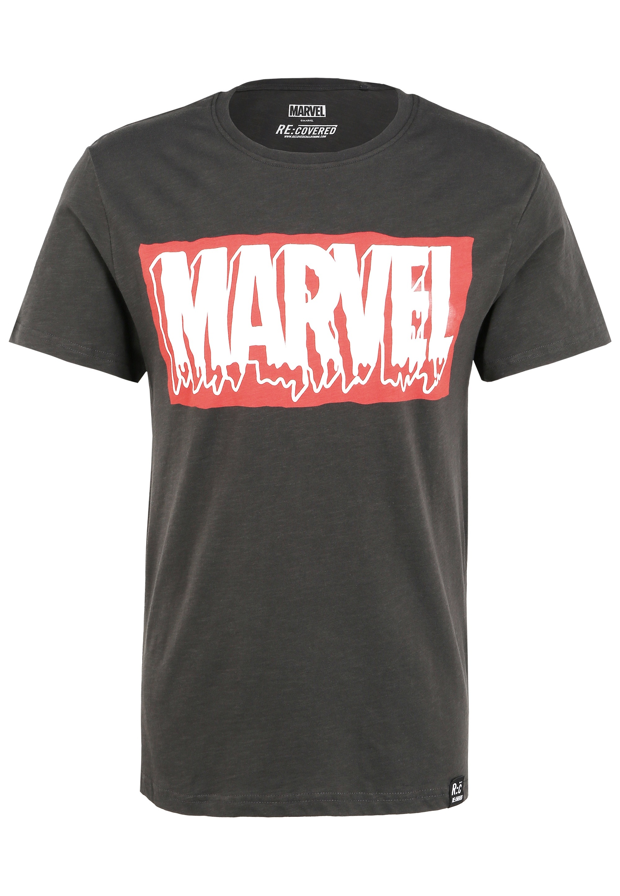 Recovered T-Shirt "Marvel Slime Logo Vintage", 1 Stk. mit Marvel Logoprint günstig online kaufen