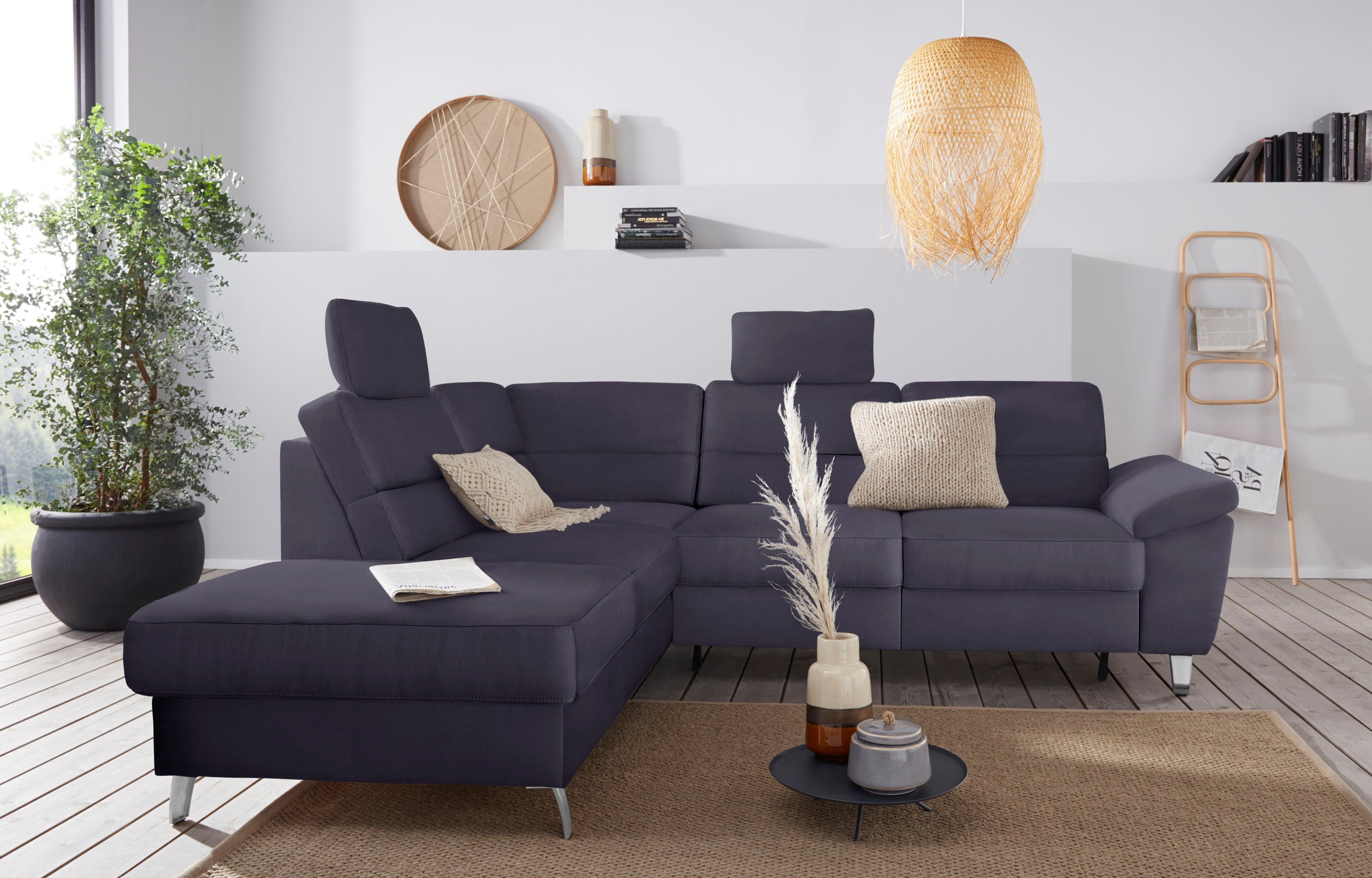 Thumbnail - sit&more Ecksofa "Sorano L-Form", wahlweise mit Bettfunktion und Bettkasten