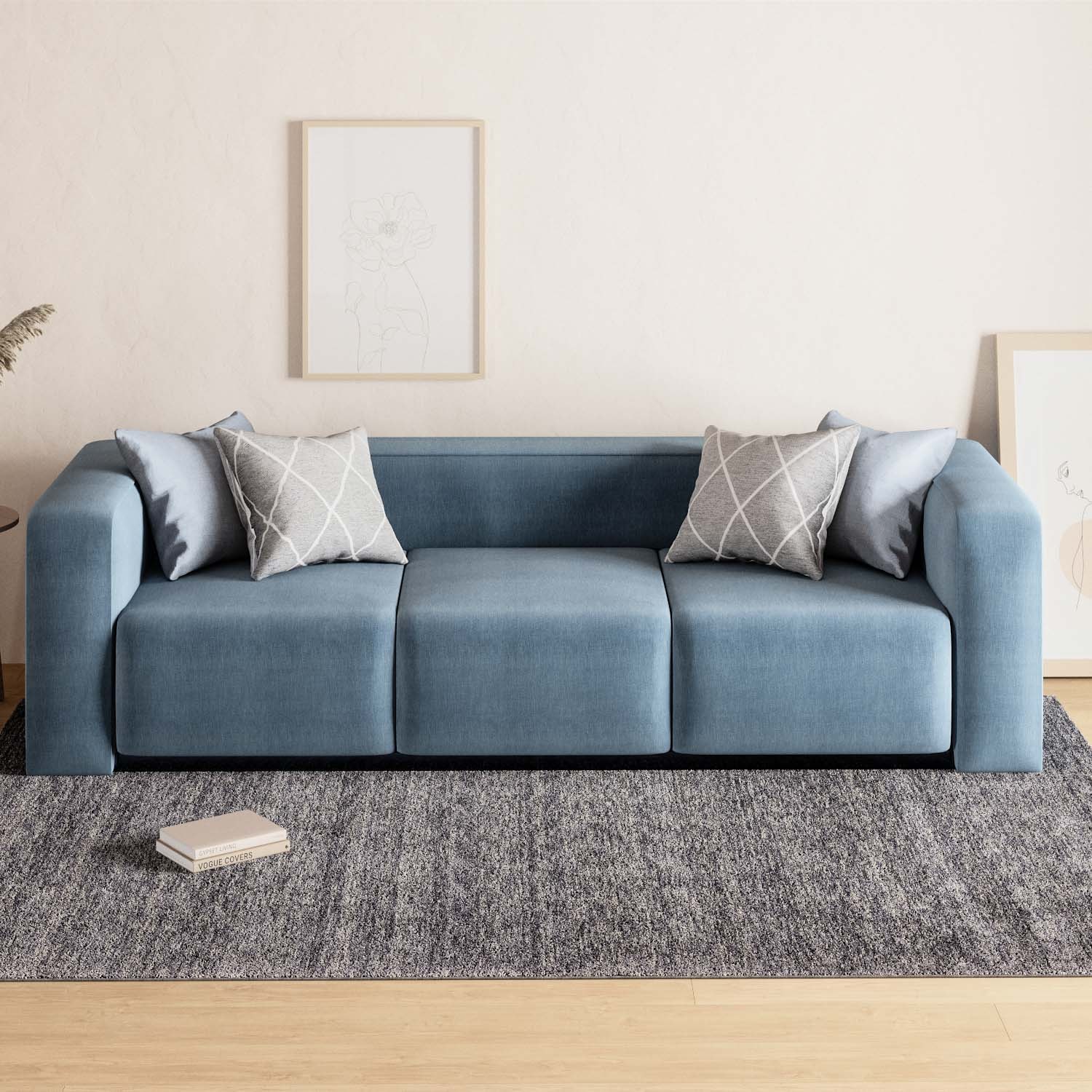morgenland Wollteppich »Uni - Gabbeh Teppich - Softy«, oval, 1,6 mm Höhe, Gabbeh Optik, Uni Farben, reine Wolle, sehr weicher Flor, Wohnzimmer