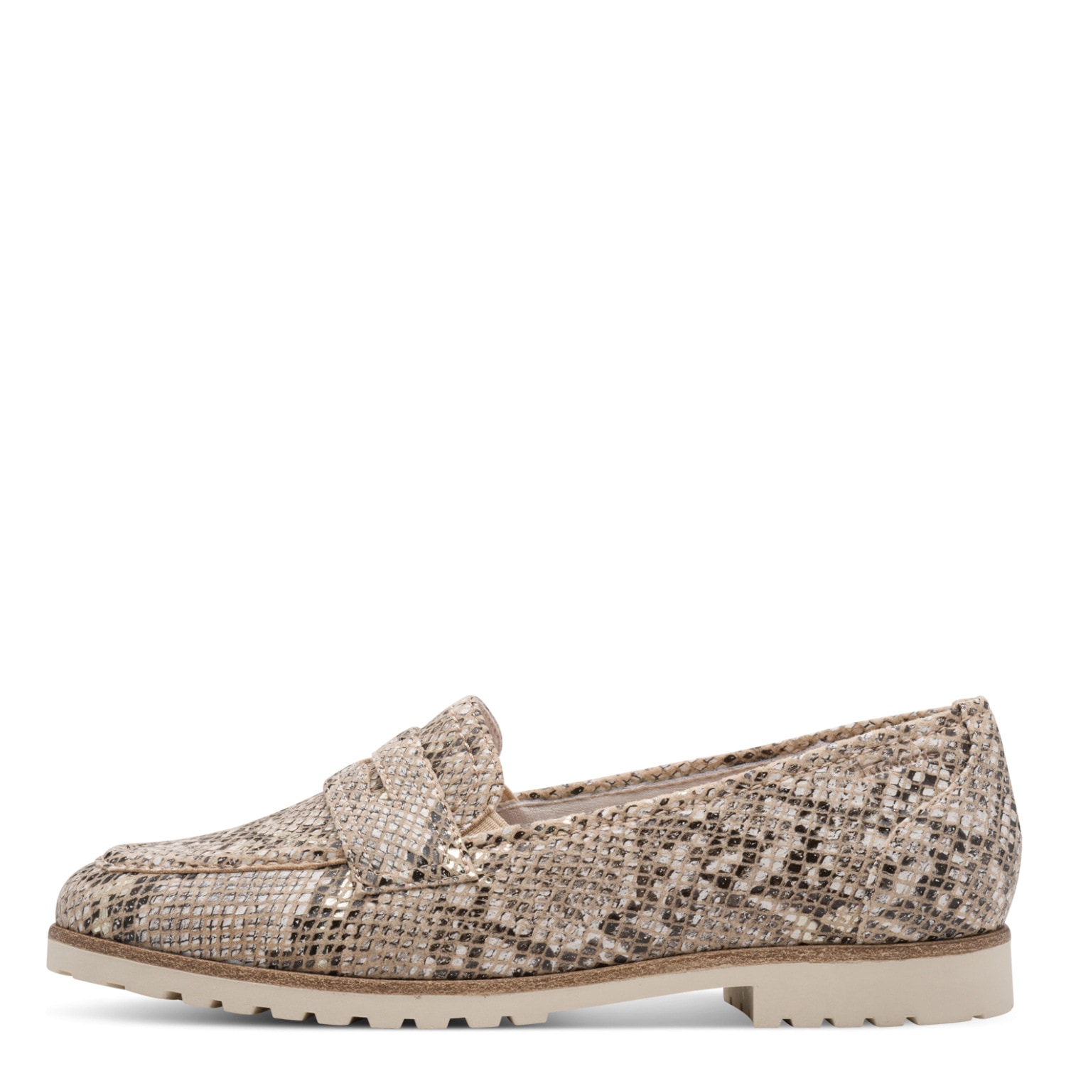 Tamaris Slipper  Blockabsatz, Schlupfschuh, Businessschuh im angesagten Animal-Look