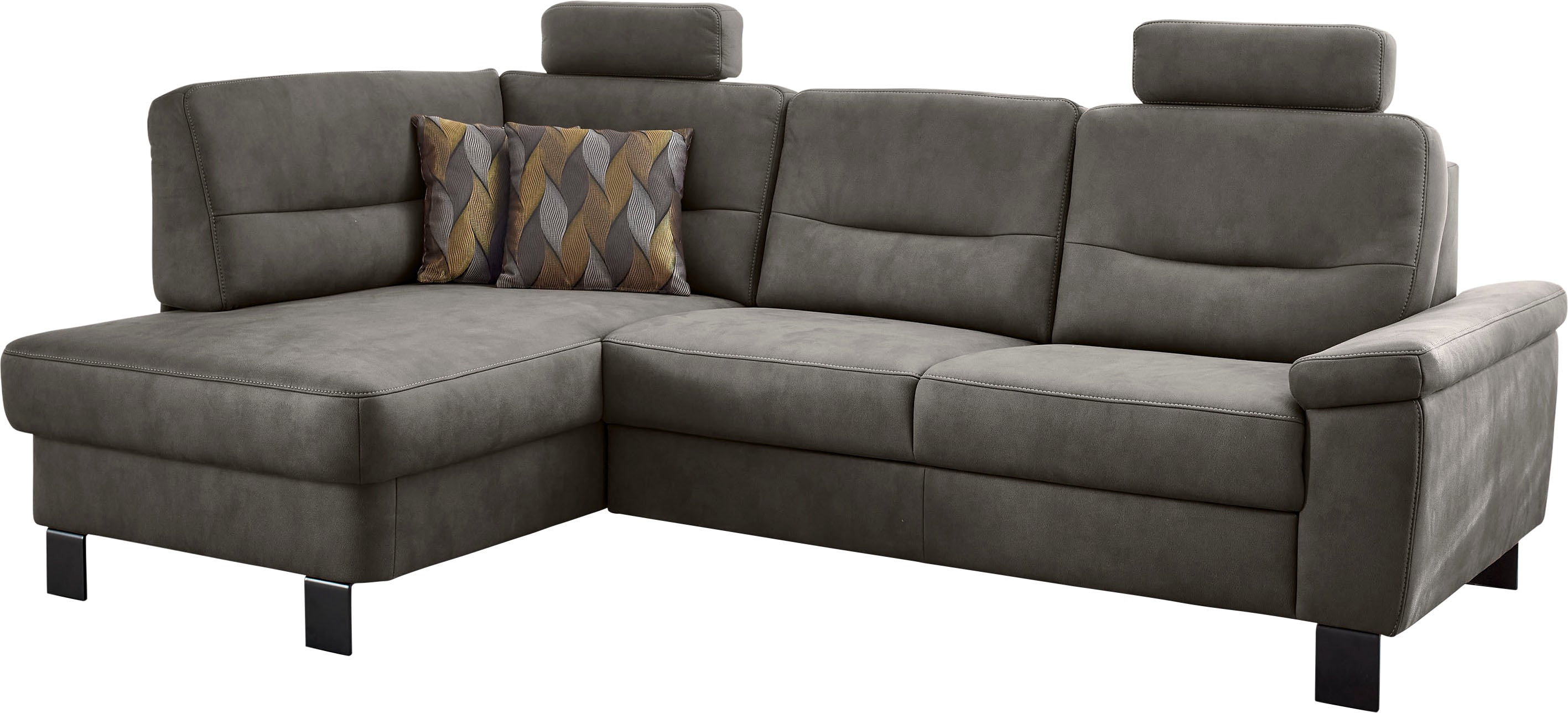 Die PlanBar Ecksofa "PP-PF23172 L-Form, Breite 244 cm" Eckgarnitur mit besonders kleinem Stellmaß ca. 160 x 244 cm