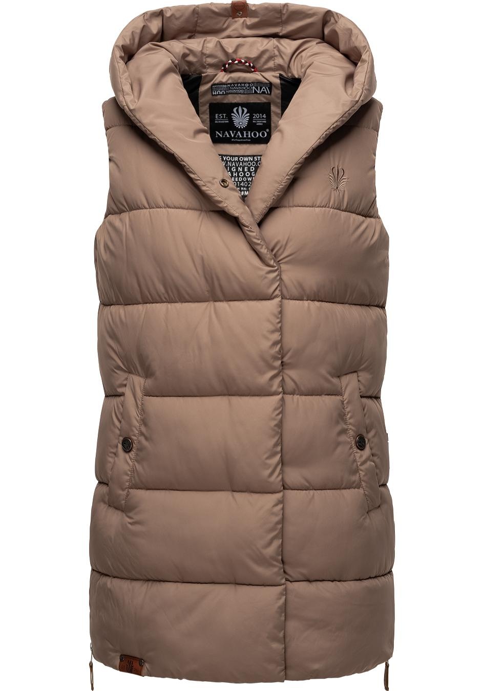Navahoo Steppweste "Madilynaa" stylische ärmellose Damen Weste mit Kapuze günstig online kaufen