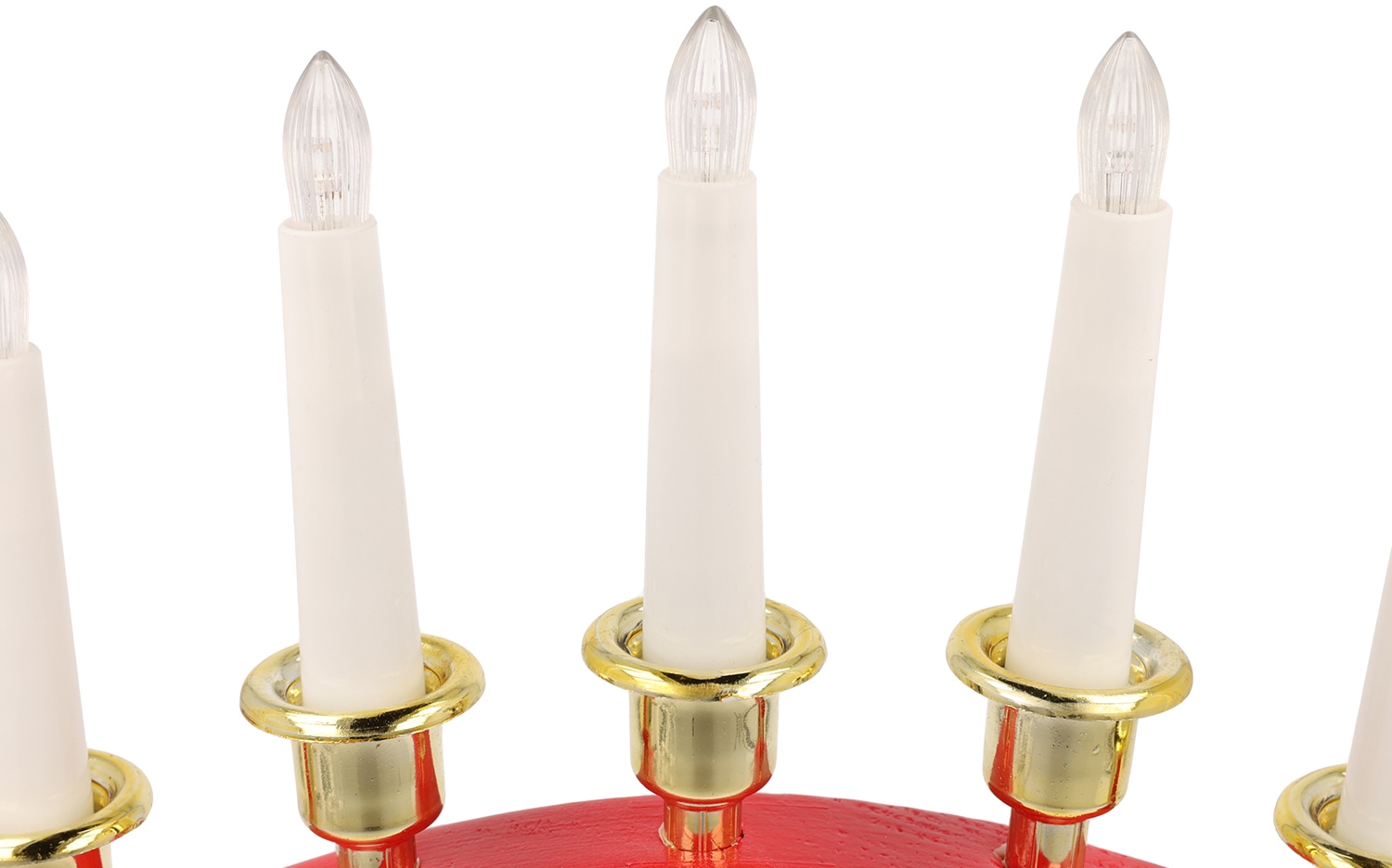 Myflair Möbel & Accessoires LED Dekoobjekt, Kerzenbrücke mit 7 LED Kerzen, Höhe  ca. 27 cm, Weihnachtsdeko rot kaufen | BAUR