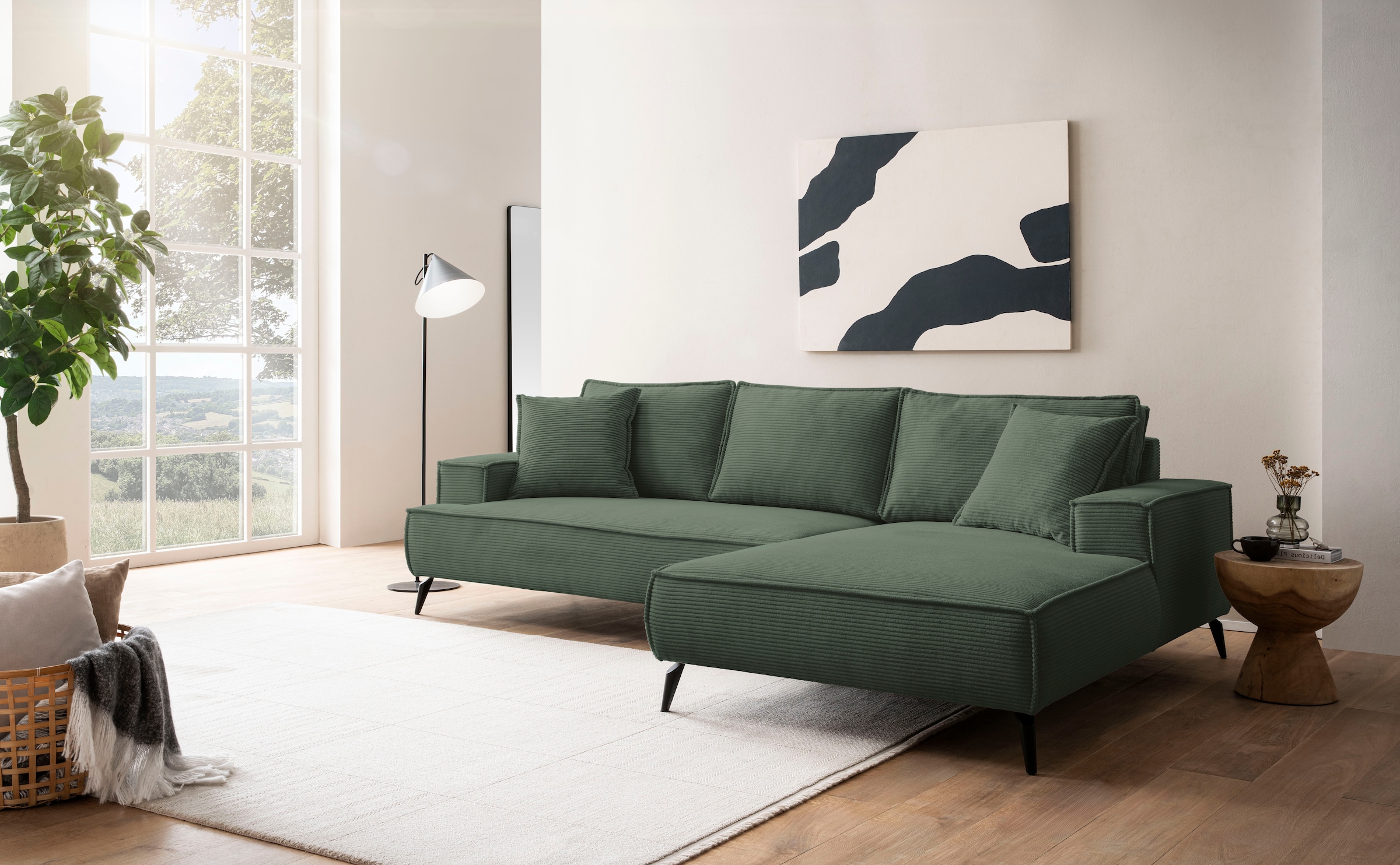 andas Ecksofa "TVINNU, L-Form in Cord, Sofa", wahlweise Recamiere rechts/li günstig online kaufen