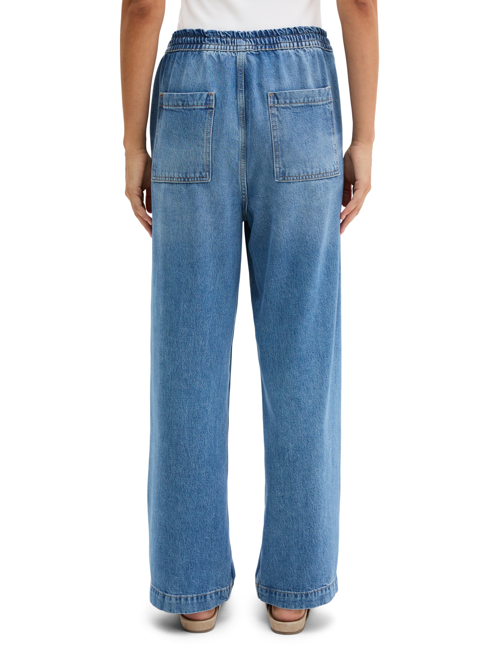 Marc OPolo Jogg Pants straight fit cropped aus TENCEL™ Lyocell günstig online kaufen